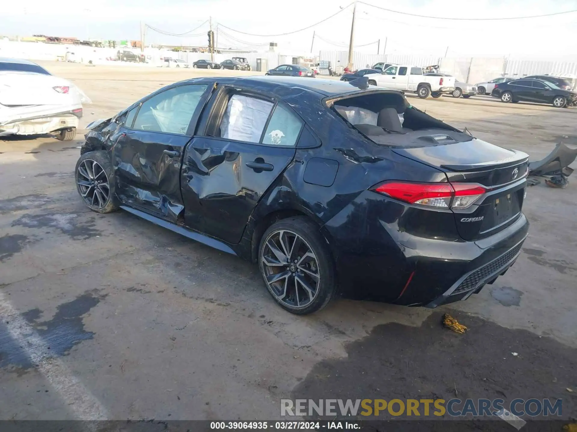 3 fotografías del automóvil dañado JTDS4RCE6LJ020986 TOYOTA COROLLA 2020