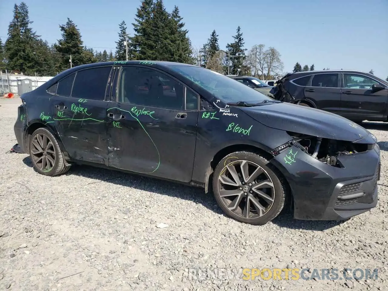 4 fotografías del automóvil dañado JTDS4RCE6LJ023273 TOYOTA COROLLA 2020