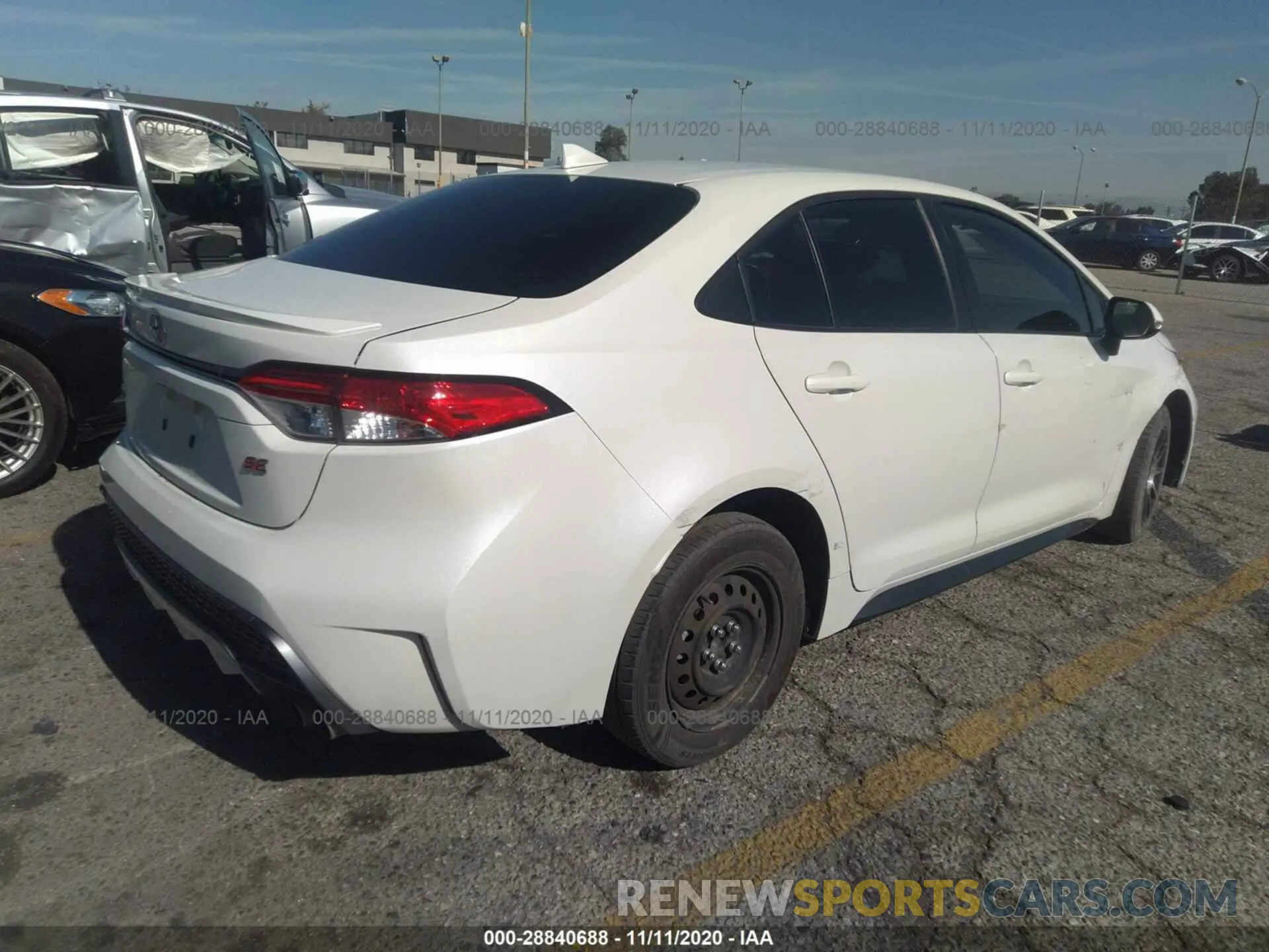 4 fotografías del automóvil dañado JTDS4RCE6LJ035598 TOYOTA COROLLA 2020