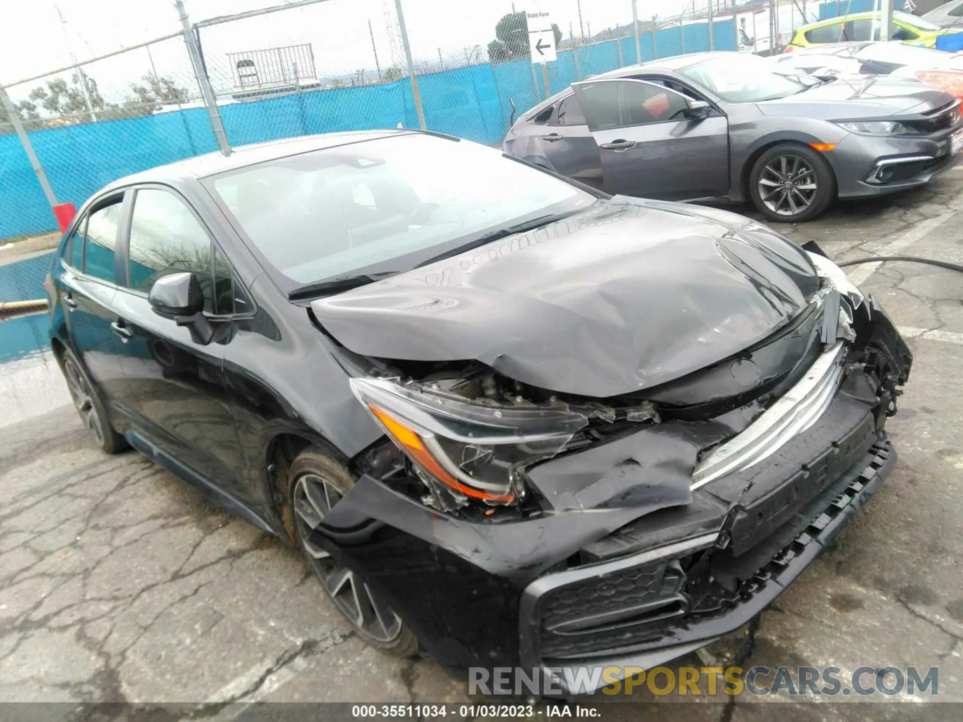 1 fotografías del automóvil dañado JTDS4RCE6LJ038680 TOYOTA COROLLA 2020
