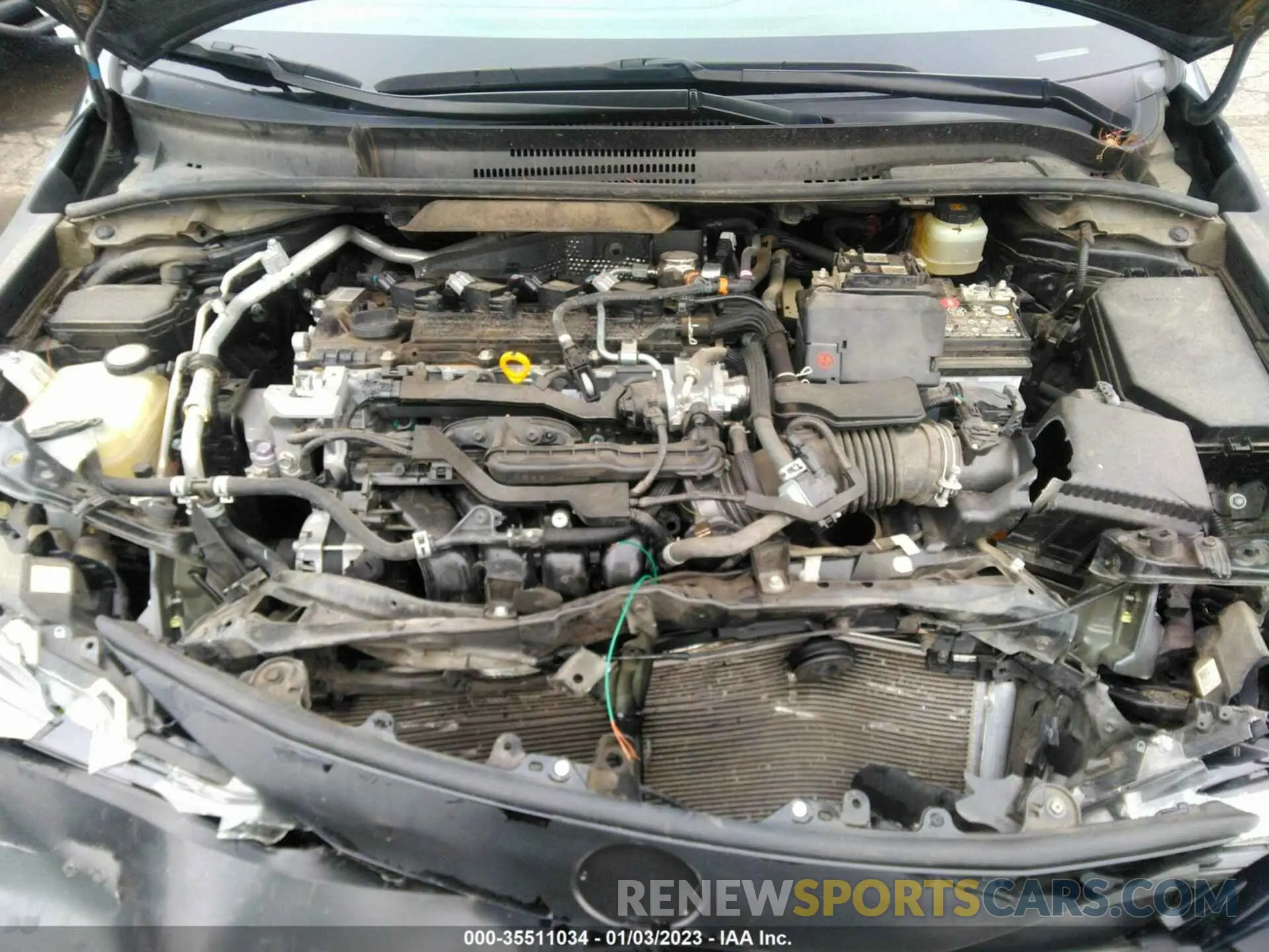 10 fotografías del automóvil dañado JTDS4RCE6LJ038680 TOYOTA COROLLA 2020