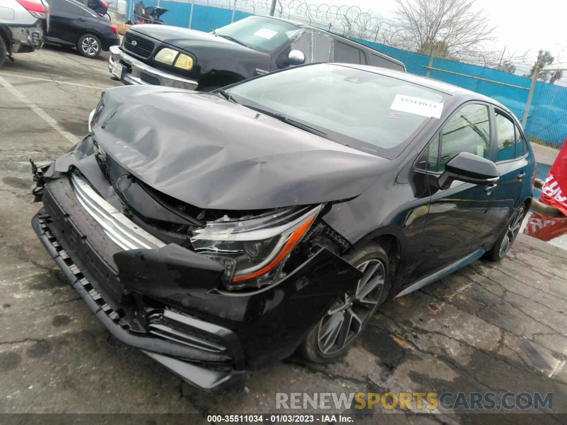 2 fotografías del automóvil dañado JTDS4RCE6LJ038680 TOYOTA COROLLA 2020