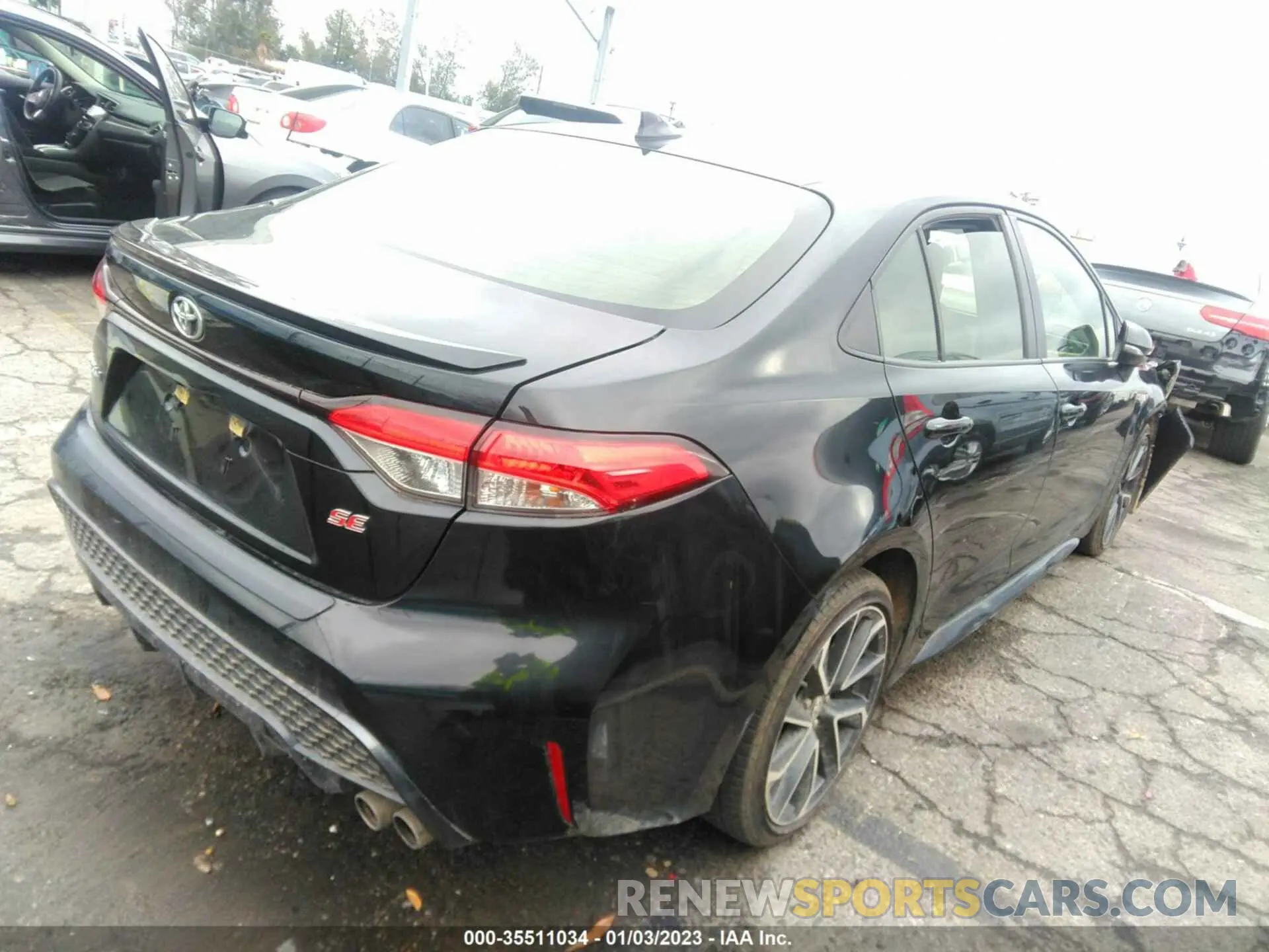 4 fotografías del automóvil dañado JTDS4RCE6LJ038680 TOYOTA COROLLA 2020