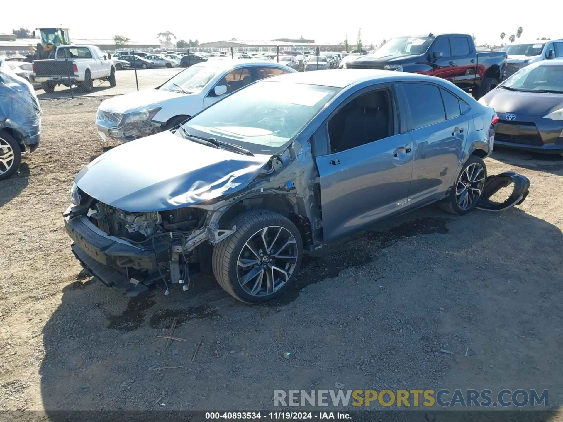 2 fotografías del automóvil dañado JTDS4RCE6LJ047802 TOYOTA COROLLA 2020