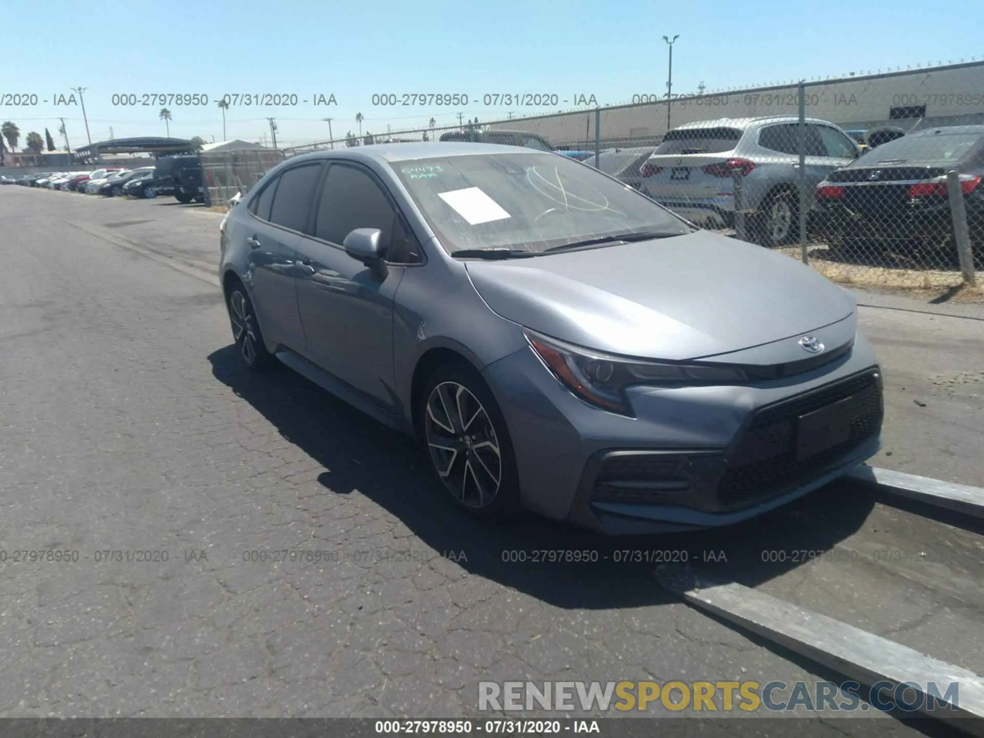 1 fotografías del automóvil dañado JTDS4RCE7LJ003873 TOYOTA COROLLA 2020