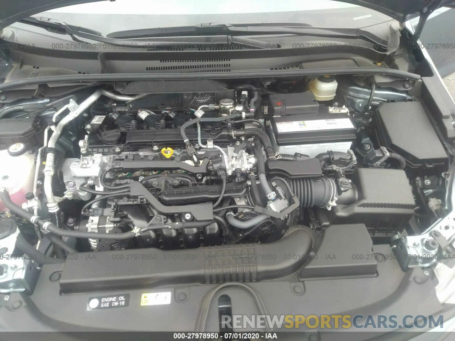 10 fotografías del automóvil dañado JTDS4RCE7LJ003873 TOYOTA COROLLA 2020