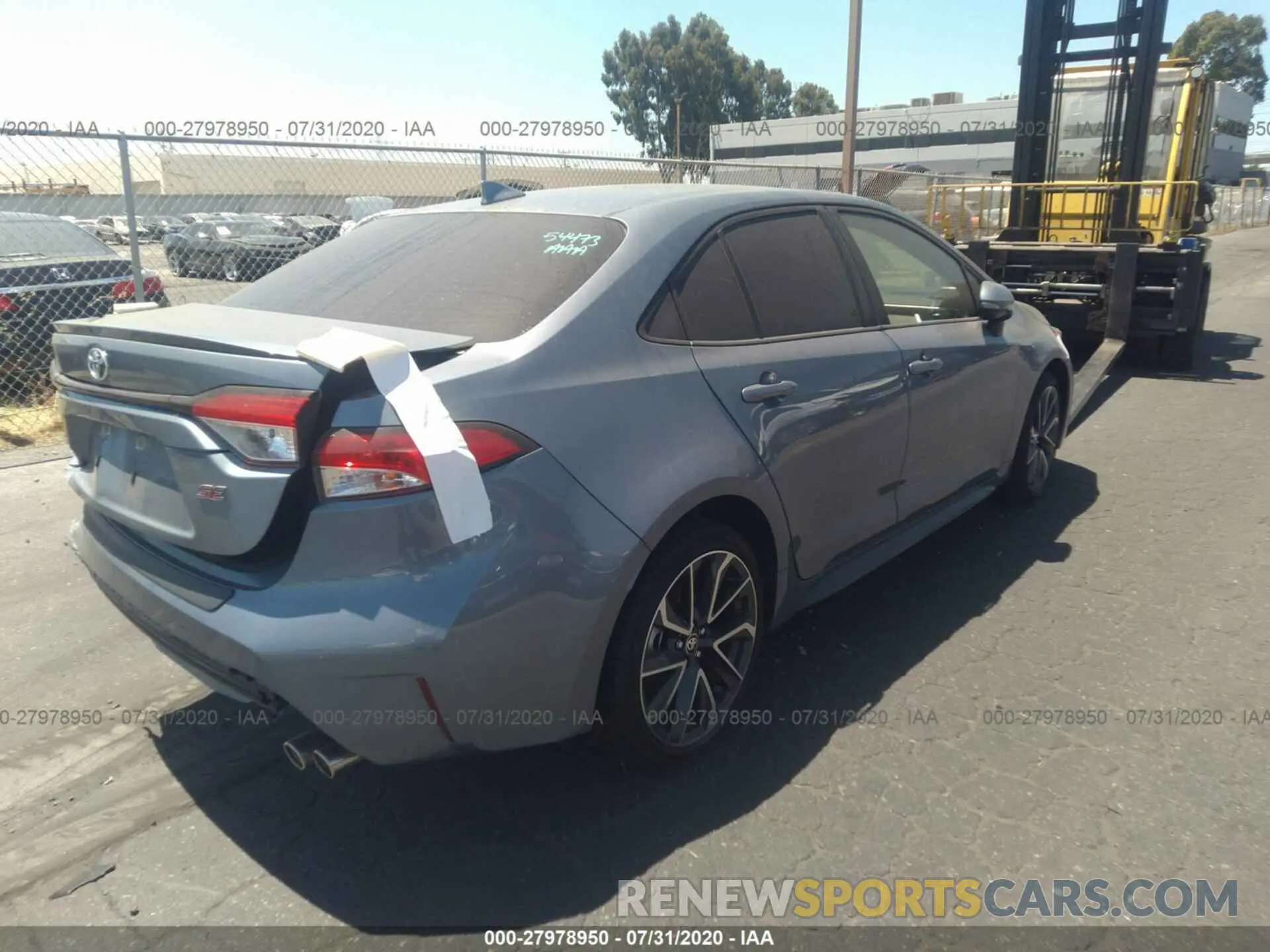 4 fotografías del automóvil dañado JTDS4RCE7LJ003873 TOYOTA COROLLA 2020