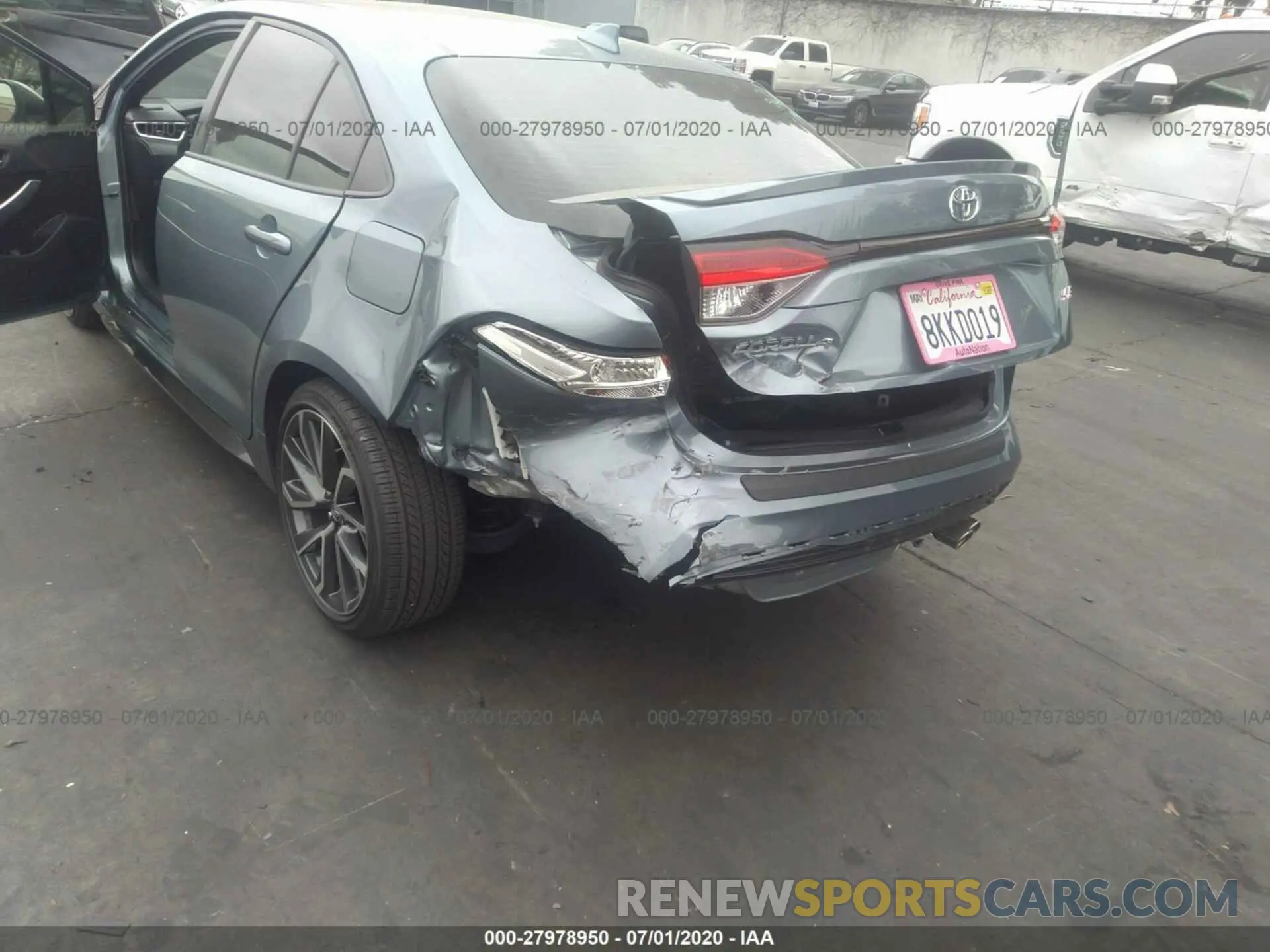 6 fotografías del automóvil dañado JTDS4RCE7LJ003873 TOYOTA COROLLA 2020