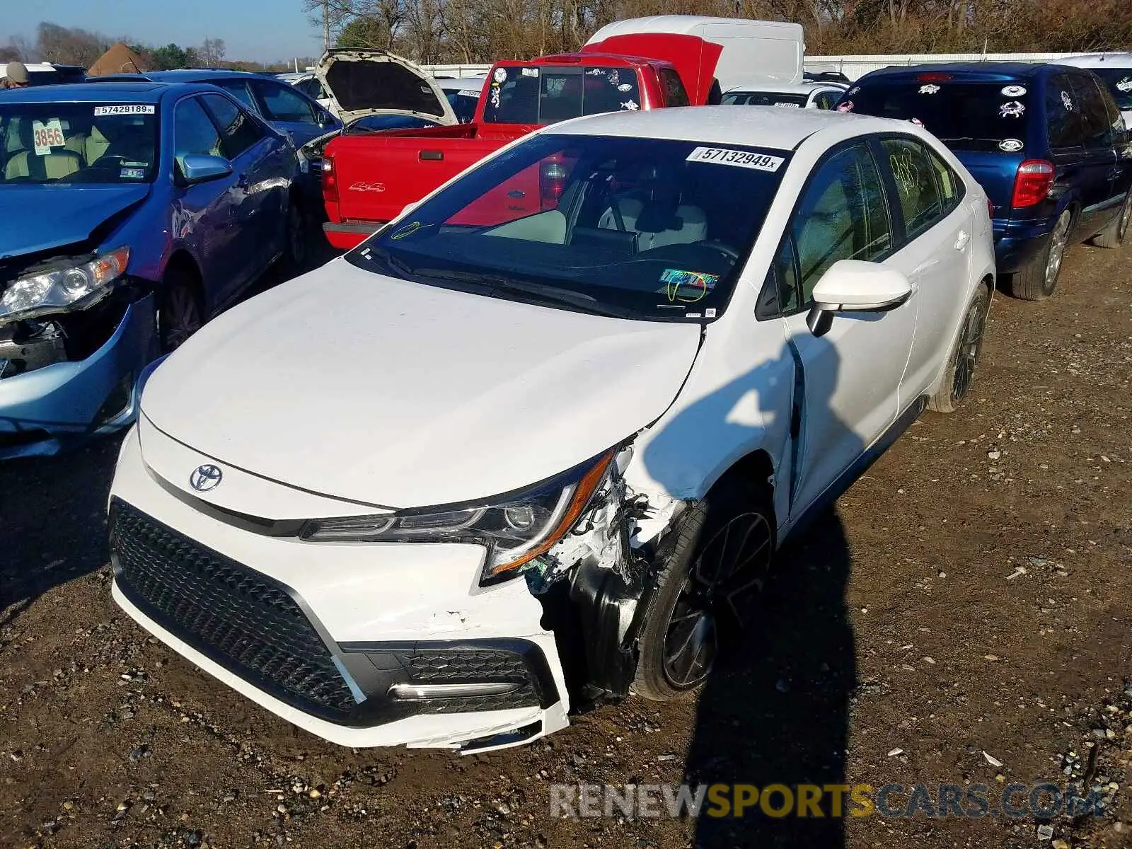 2 fotografías del automóvil dañado JTDS4RCE7LJ024108 TOYOTA COROLLA 2020