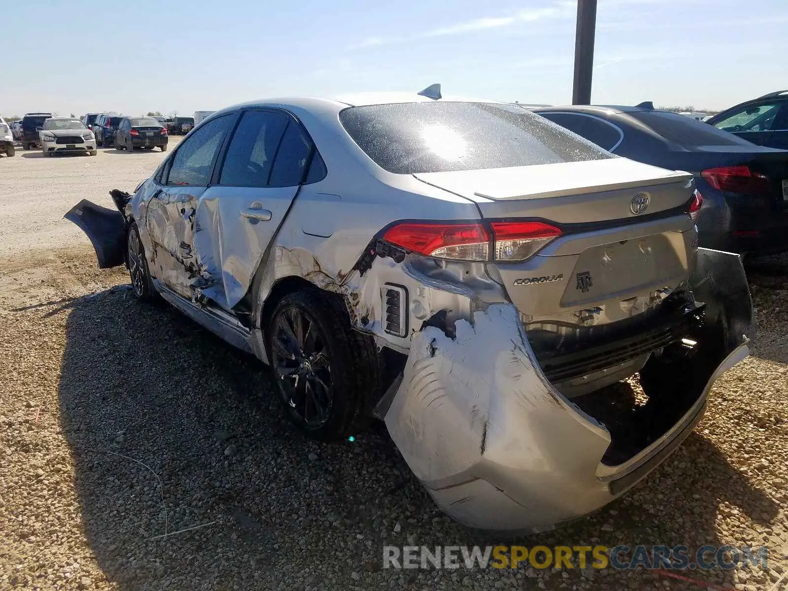 3 fotografías del automóvil dañado JTDS4RCE8LJ014915 TOYOTA COROLLA 2020