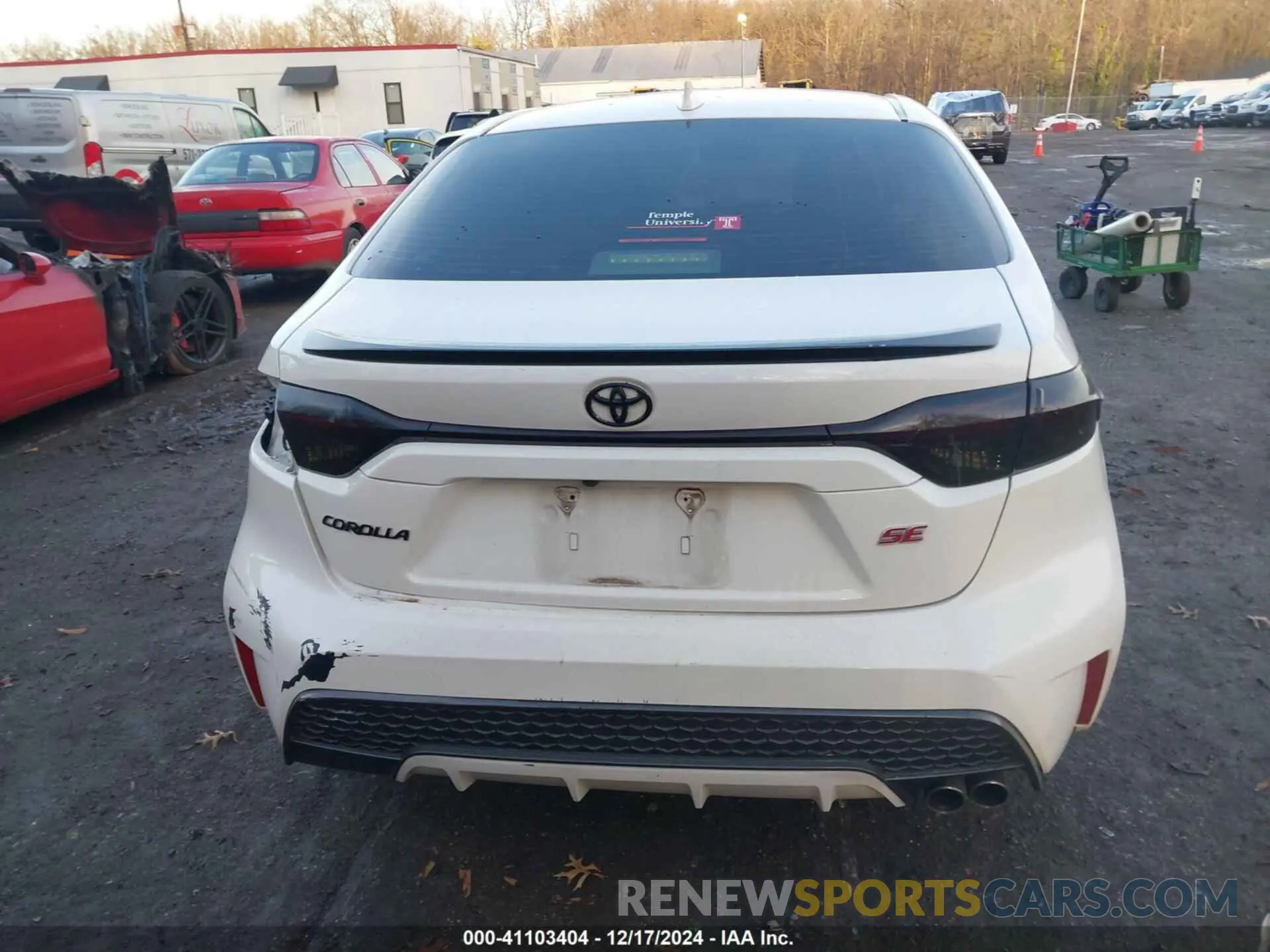 17 fotografías del automóvil dañado JTDS4RCE8LJ016597 TOYOTA COROLLA 2020