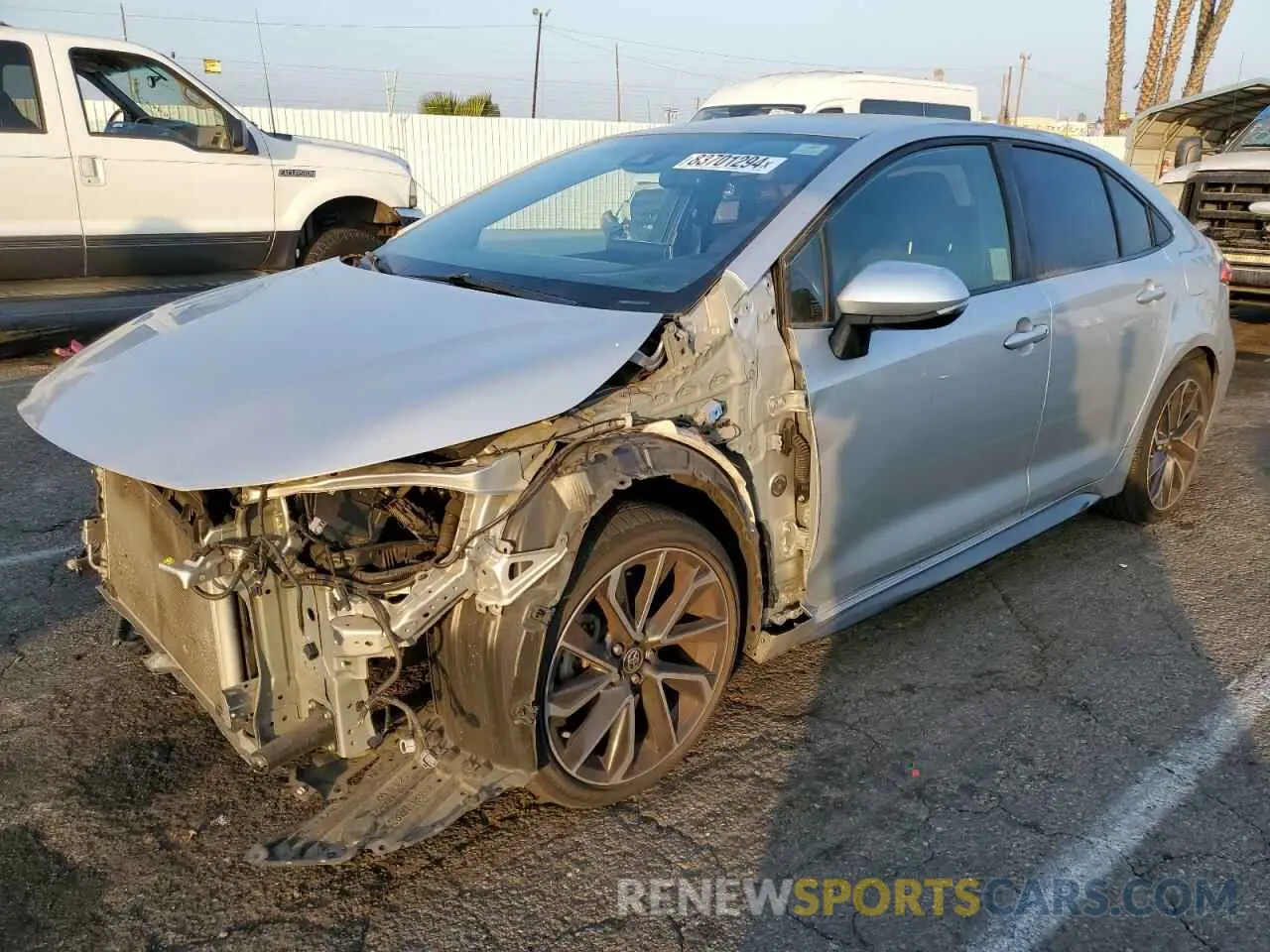 1 fotografías del automóvil dañado JTDS4RCE8LJ025462 TOYOTA COROLLA 2020