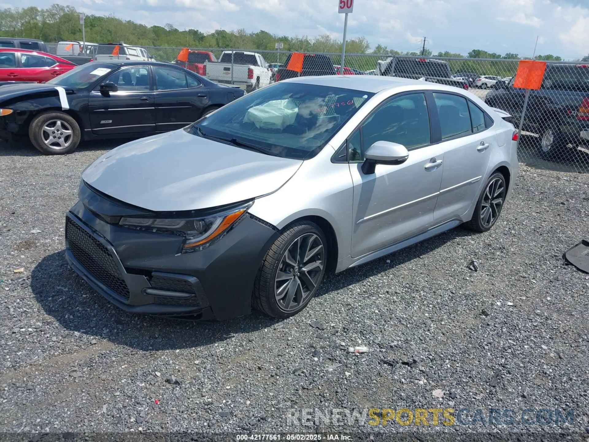 2 fotografías del automóvil dañado JTDS4RCE8LJ043752 TOYOTA COROLLA 2020