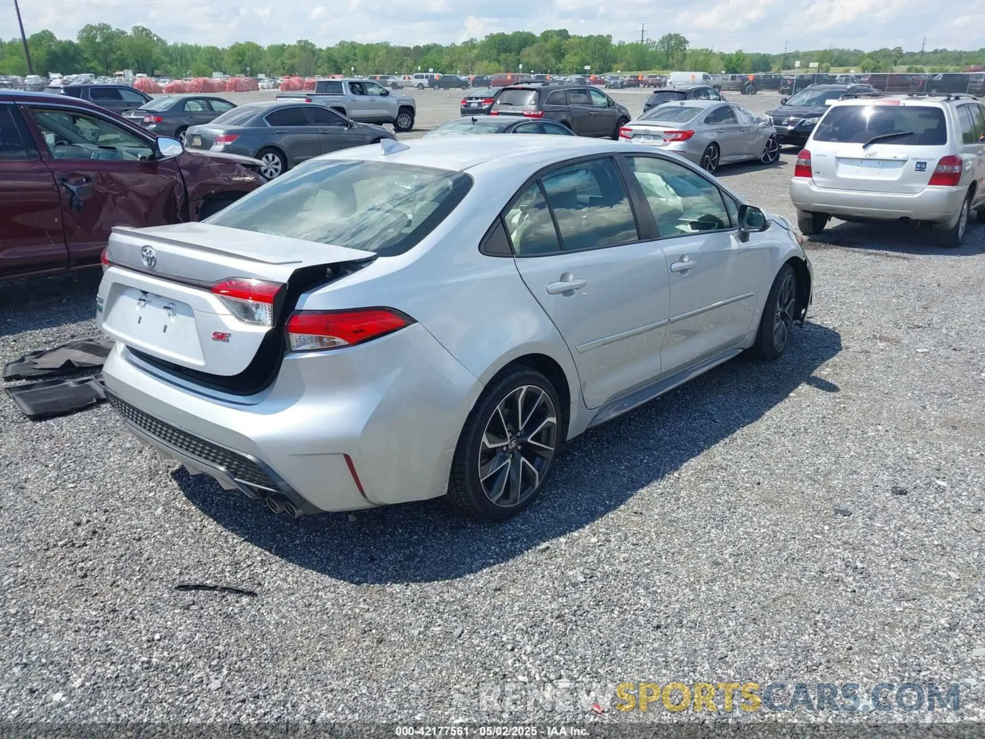 4 fotografías del automóvil dañado JTDS4RCE8LJ043752 TOYOTA COROLLA 2020