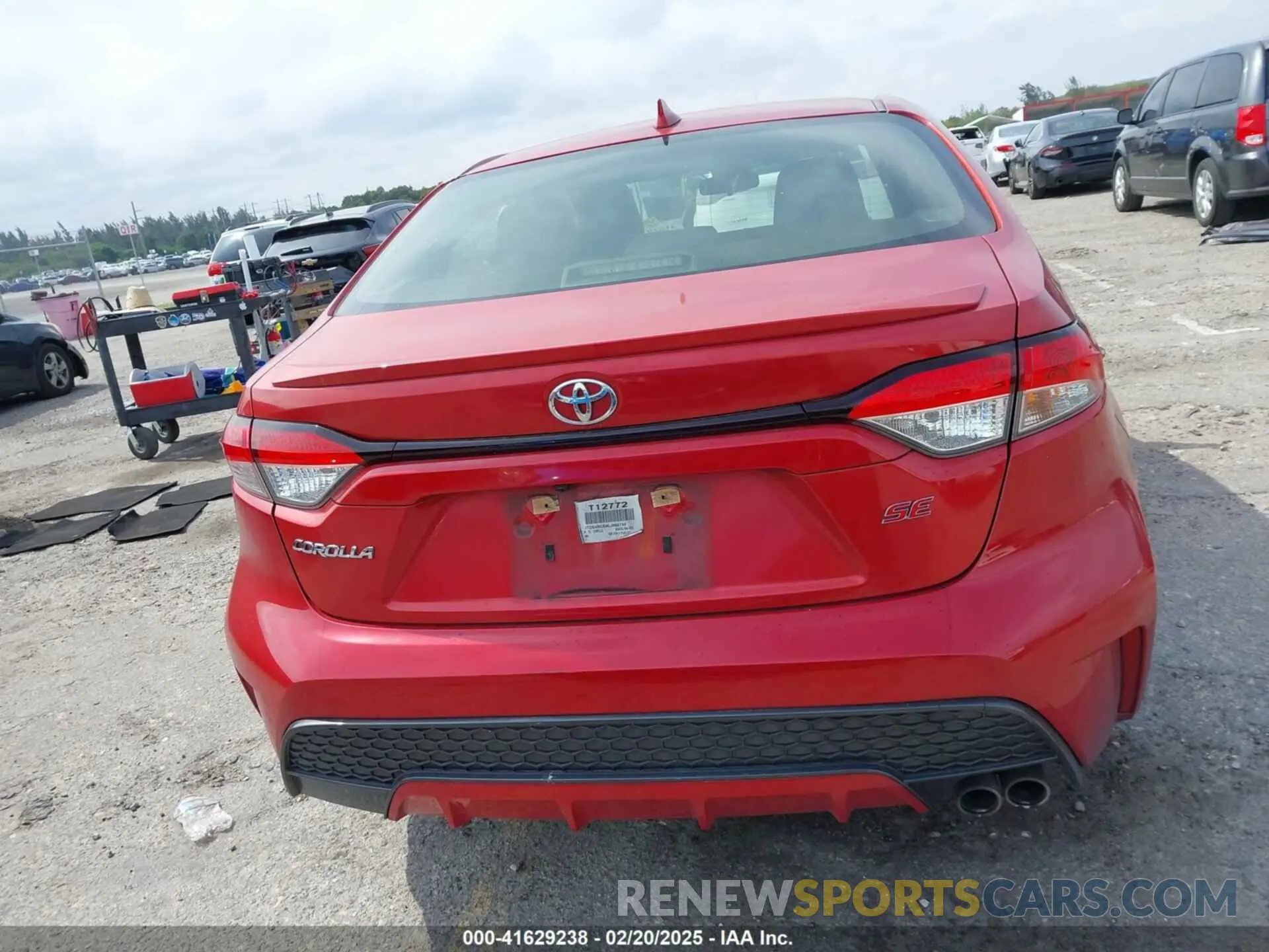 16 fotografías del automóvil dañado JTDS4RCE9LJ002739 TOYOTA COROLLA 2020