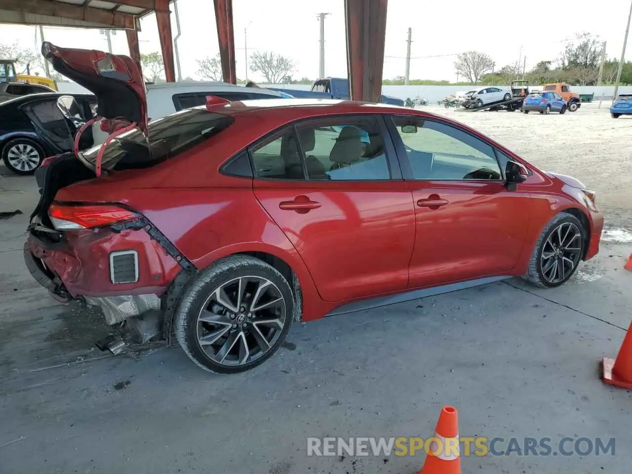 3 fotografías del automóvil dañado JTDS4RCE9LJ045672 TOYOTA COROLLA 2020