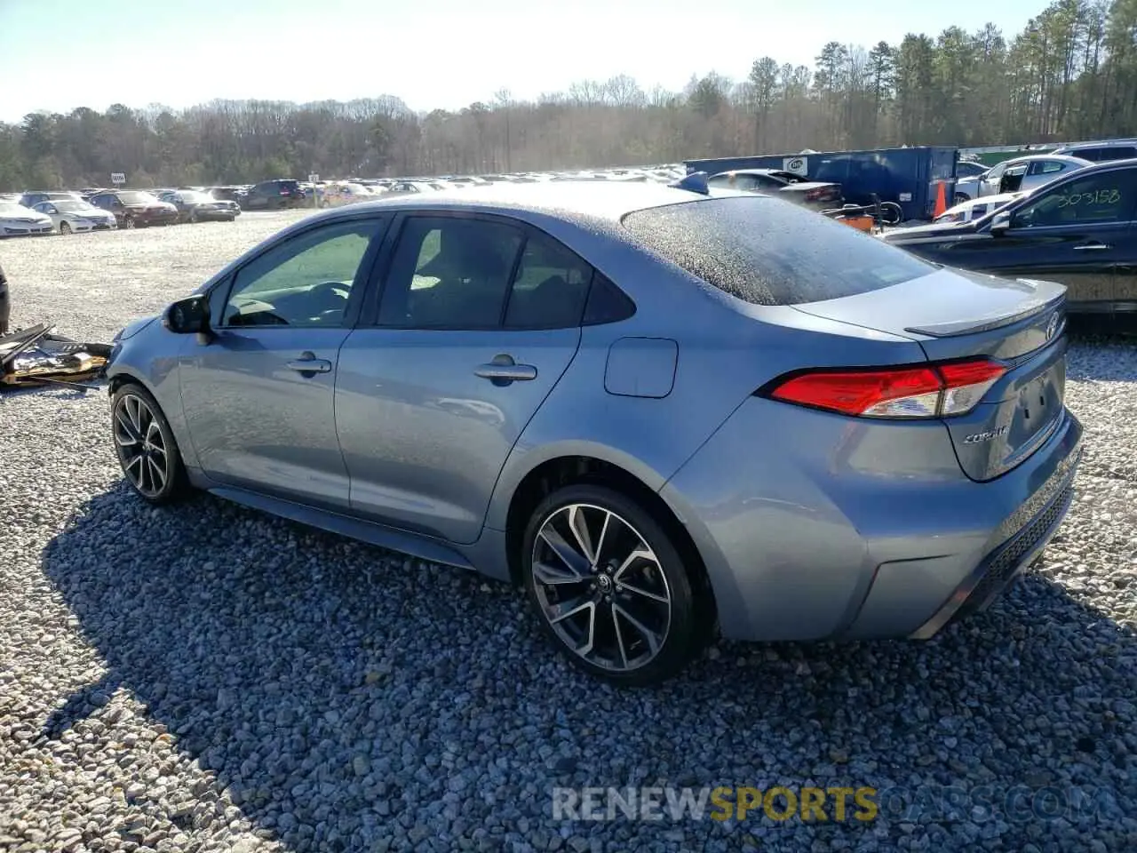 2 fotografías del automóvil dañado JTDS4RCEXLJ001387 TOYOTA COROLLA 2020