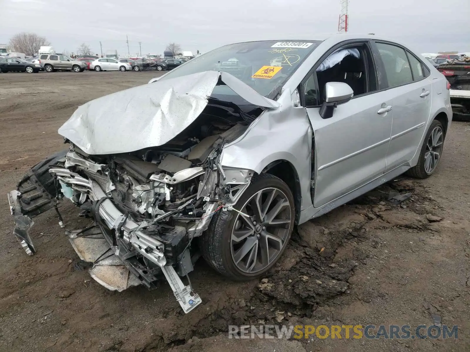 2 fotografías del automóvil dañado JTDS4RCEXLJ013538 TOYOTA COROLLA 2020