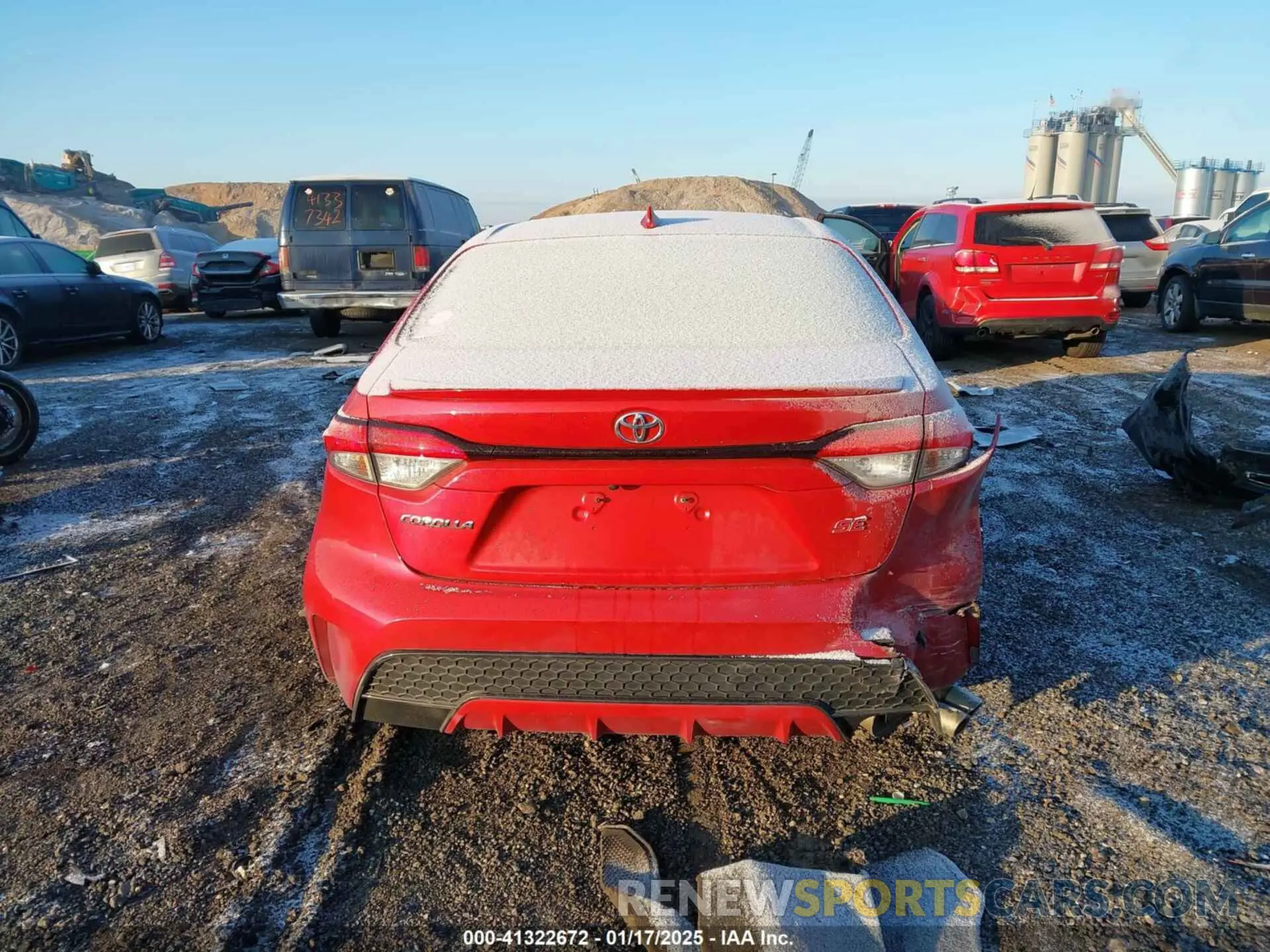 16 fotografías del automóvil dañado JTDS4RCEXLJ014799 TOYOTA COROLLA 2020