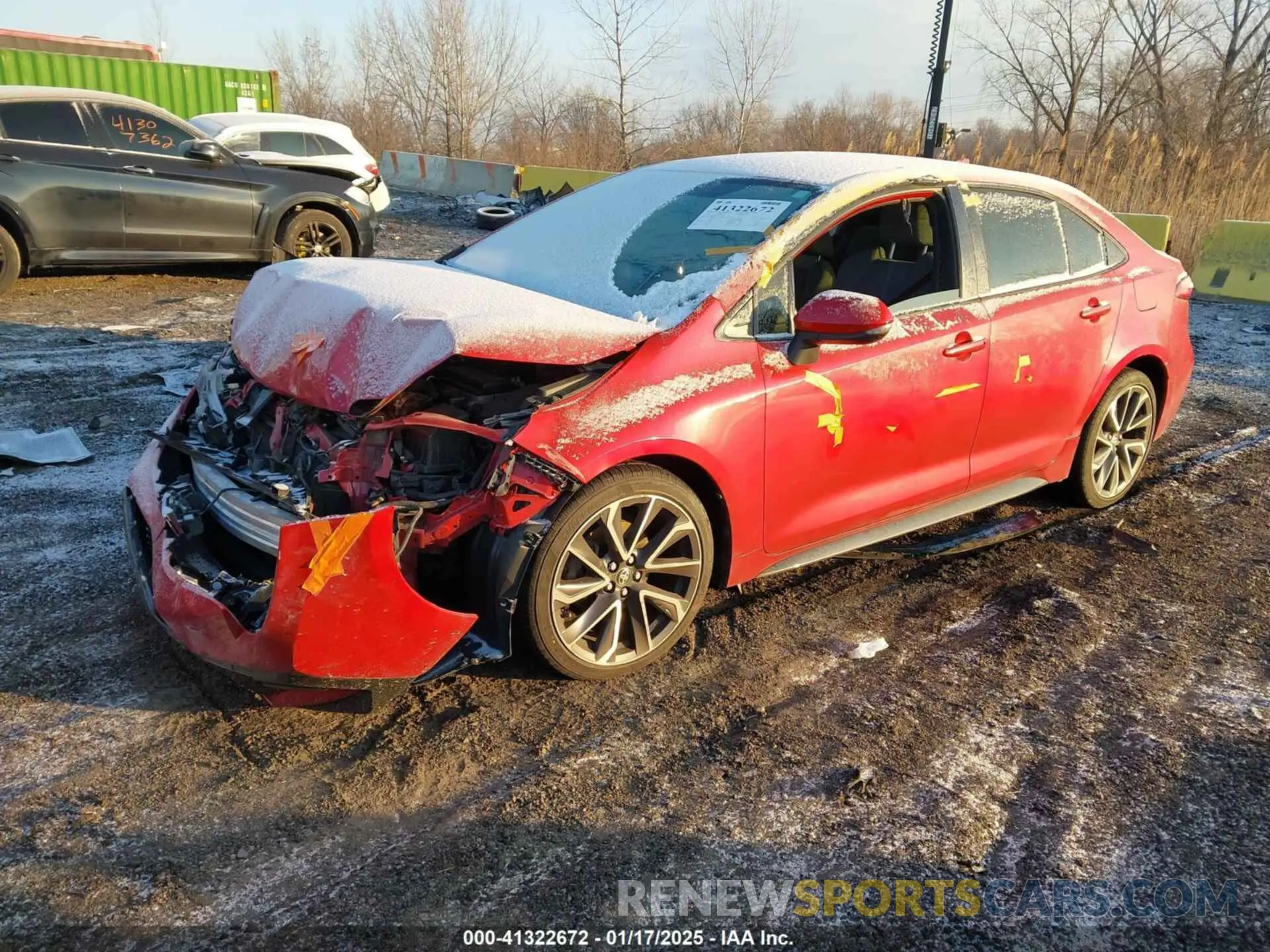 2 fotografías del automóvil dañado JTDS4RCEXLJ014799 TOYOTA COROLLA 2020