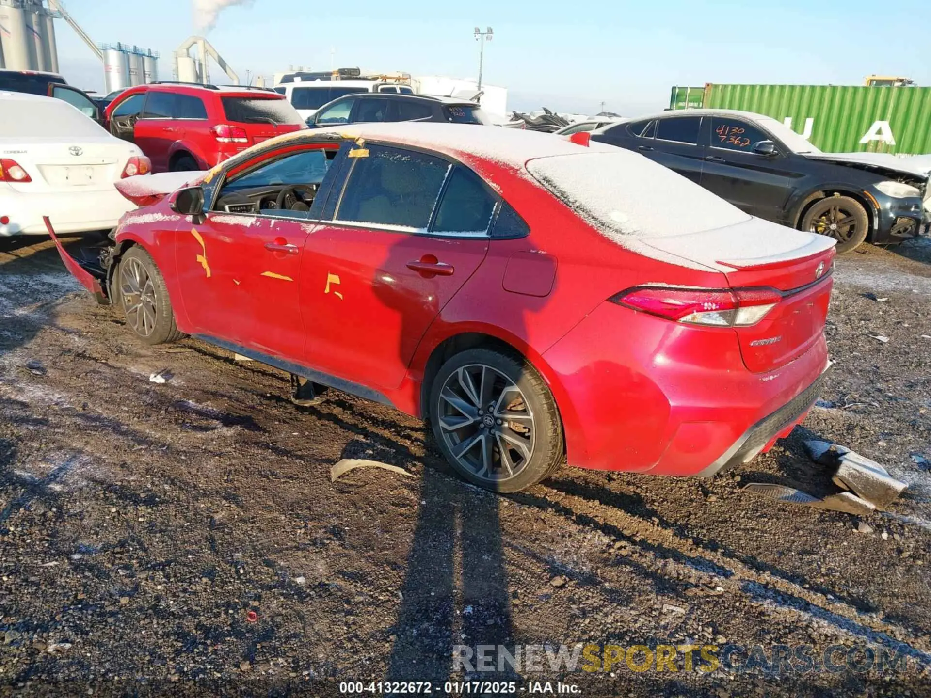 3 fotografías del automóvil dañado JTDS4RCEXLJ014799 TOYOTA COROLLA 2020