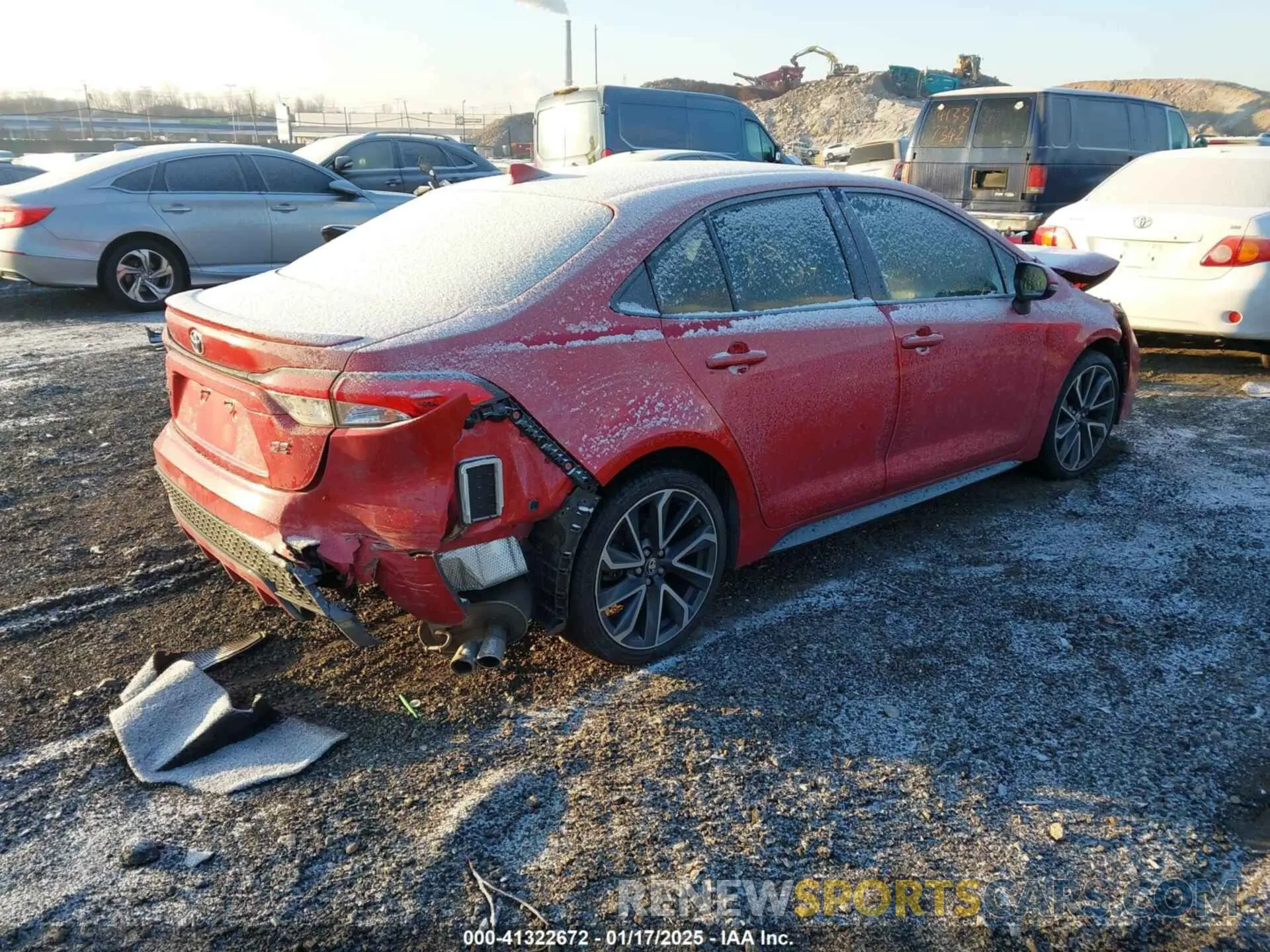 4 fotografías del automóvil dañado JTDS4RCEXLJ014799 TOYOTA COROLLA 2020