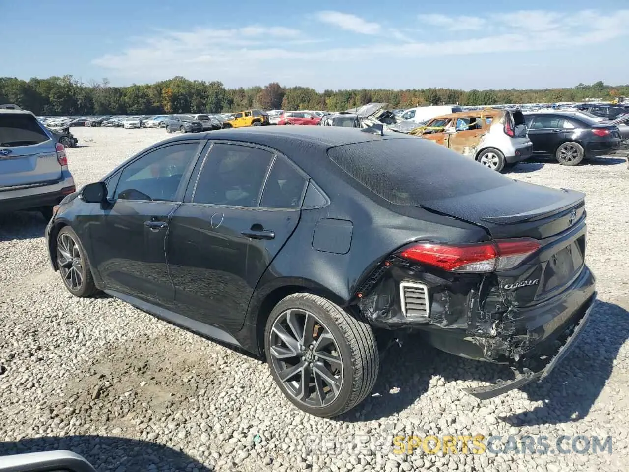 2 fotografías del automóvil dañado JTDS4RCEXLJ015726 TOYOTA COROLLA 2020