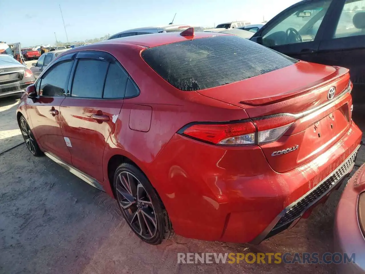2 fotografías del automóvil dañado JTDS4RCEXLJ019369 TOYOTA COROLLA 2020