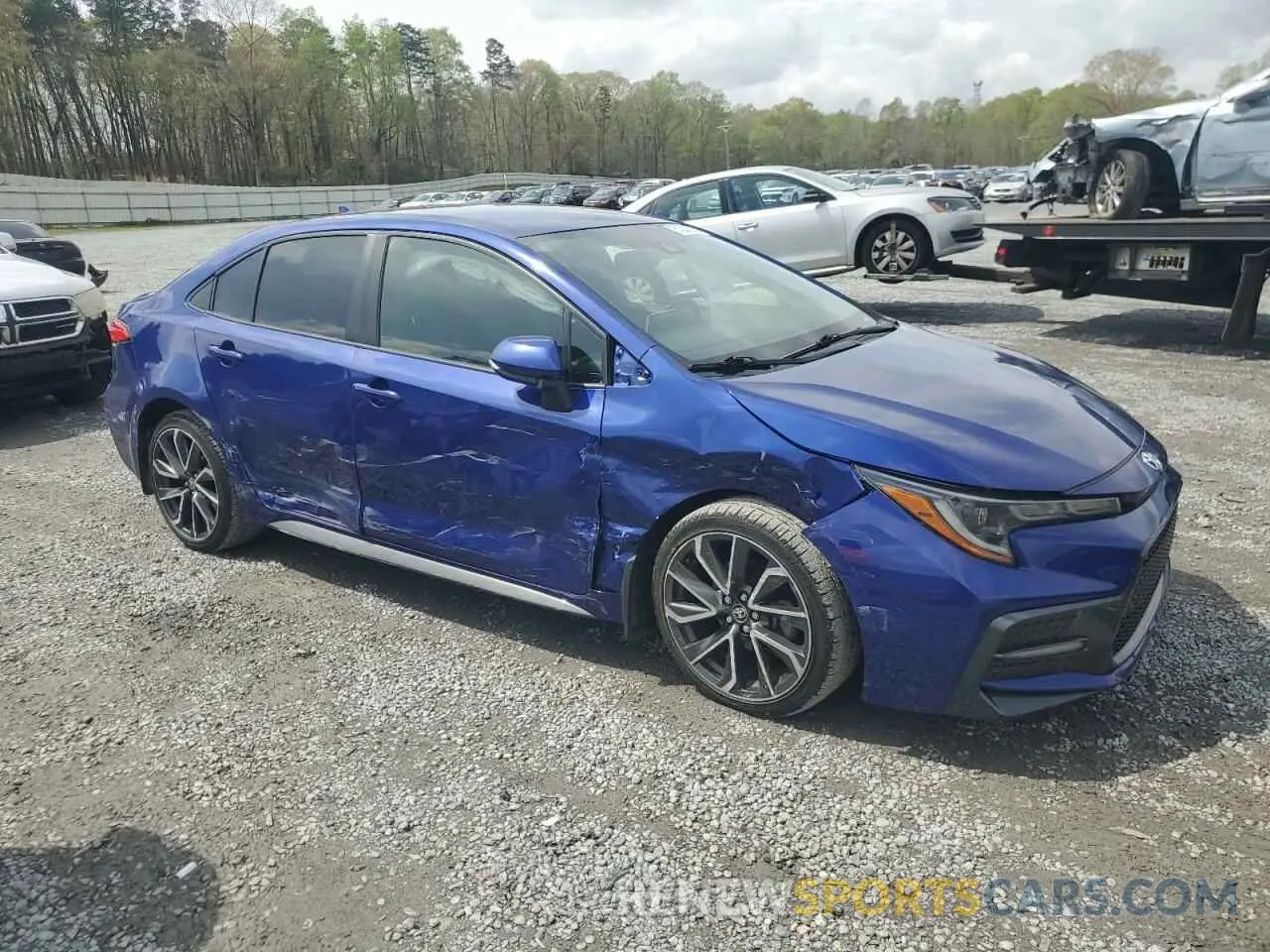 4 fotografías del automóvil dañado JTDS4RCEXLJ038553 TOYOTA COROLLA 2020