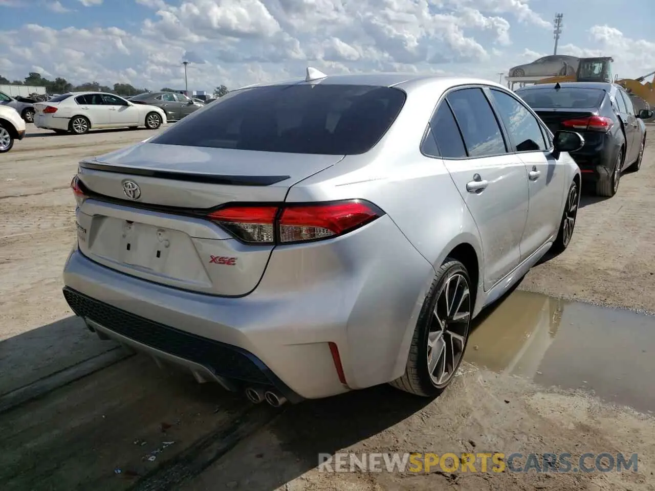 4 fotografías del automóvil dañado JTDT4RCE0LJ025489 TOYOTA COROLLA 2020
