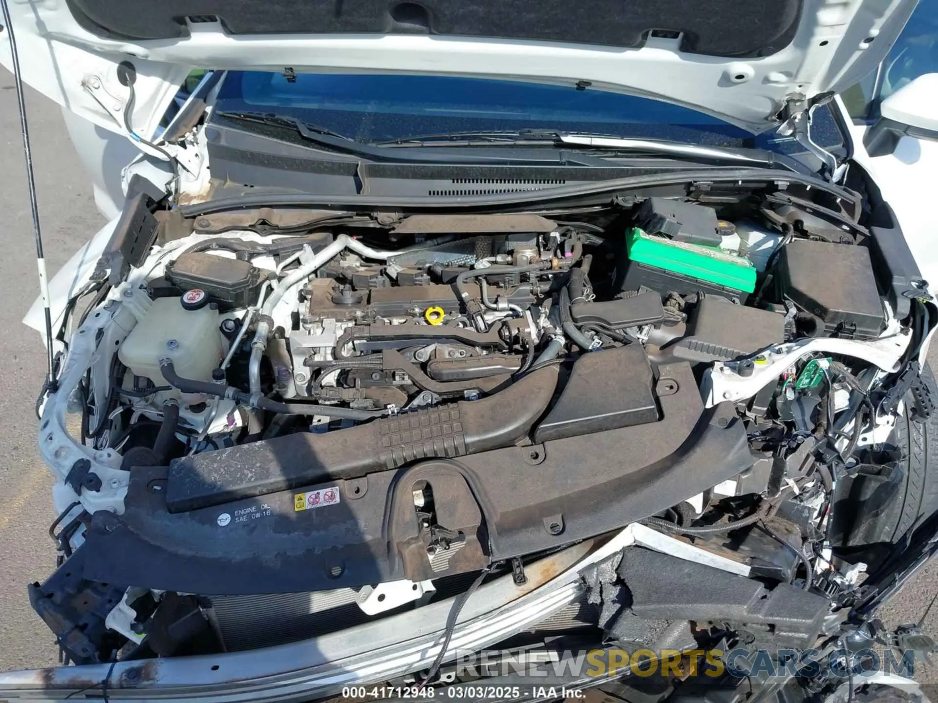 10 fotografías del automóvil dañado JTDT4RCE0LJ035939 TOYOTA COROLLA 2020