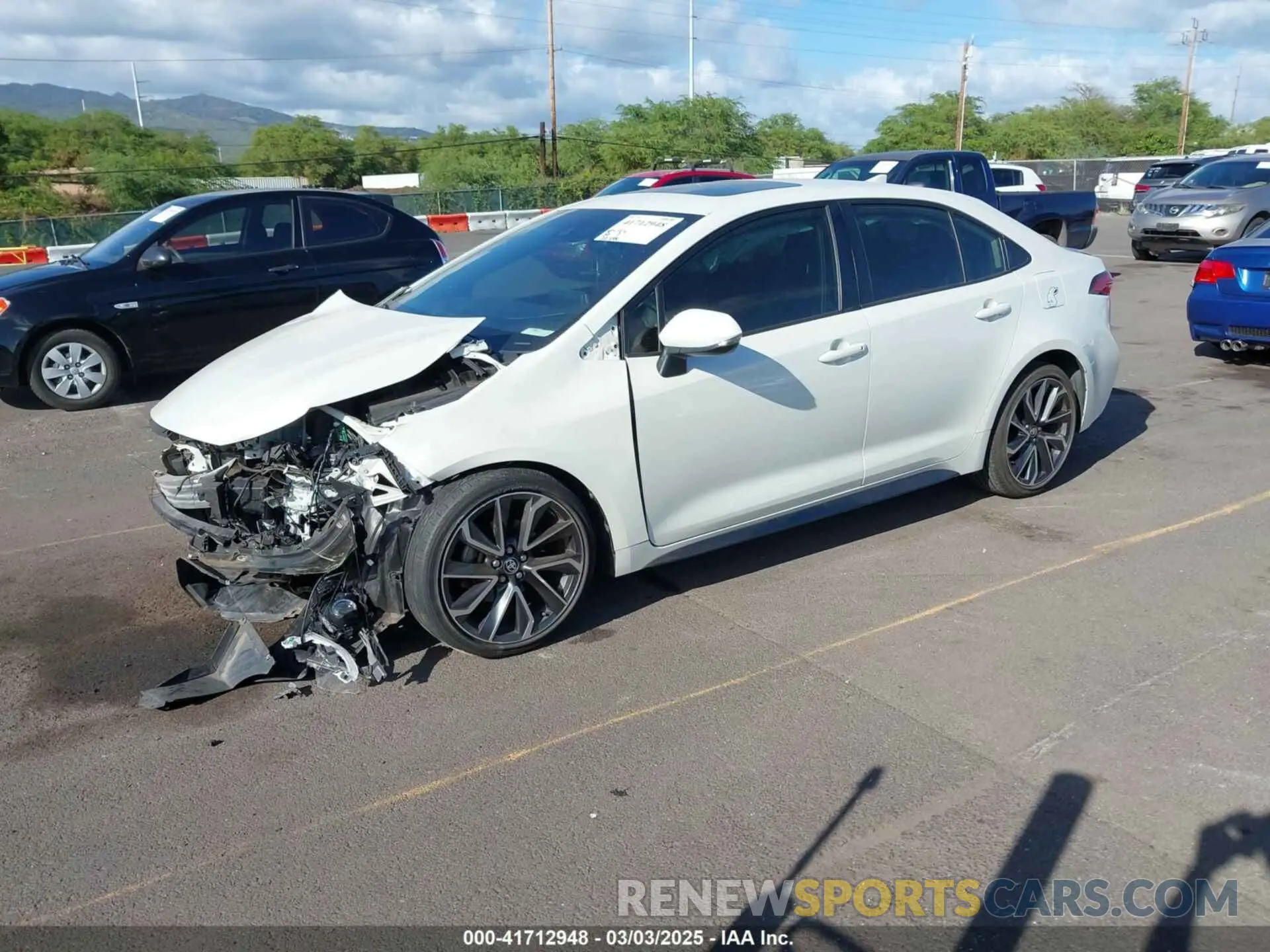 2 fotografías del automóvil dañado JTDT4RCE0LJ035939 TOYOTA COROLLA 2020