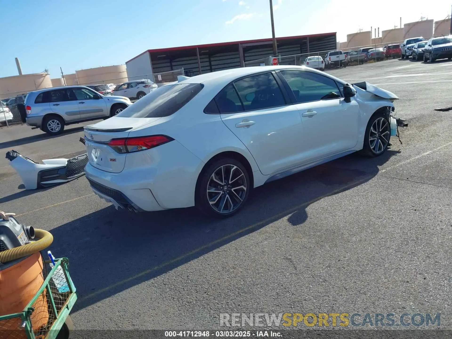 4 fotografías del automóvil dañado JTDT4RCE0LJ035939 TOYOTA COROLLA 2020