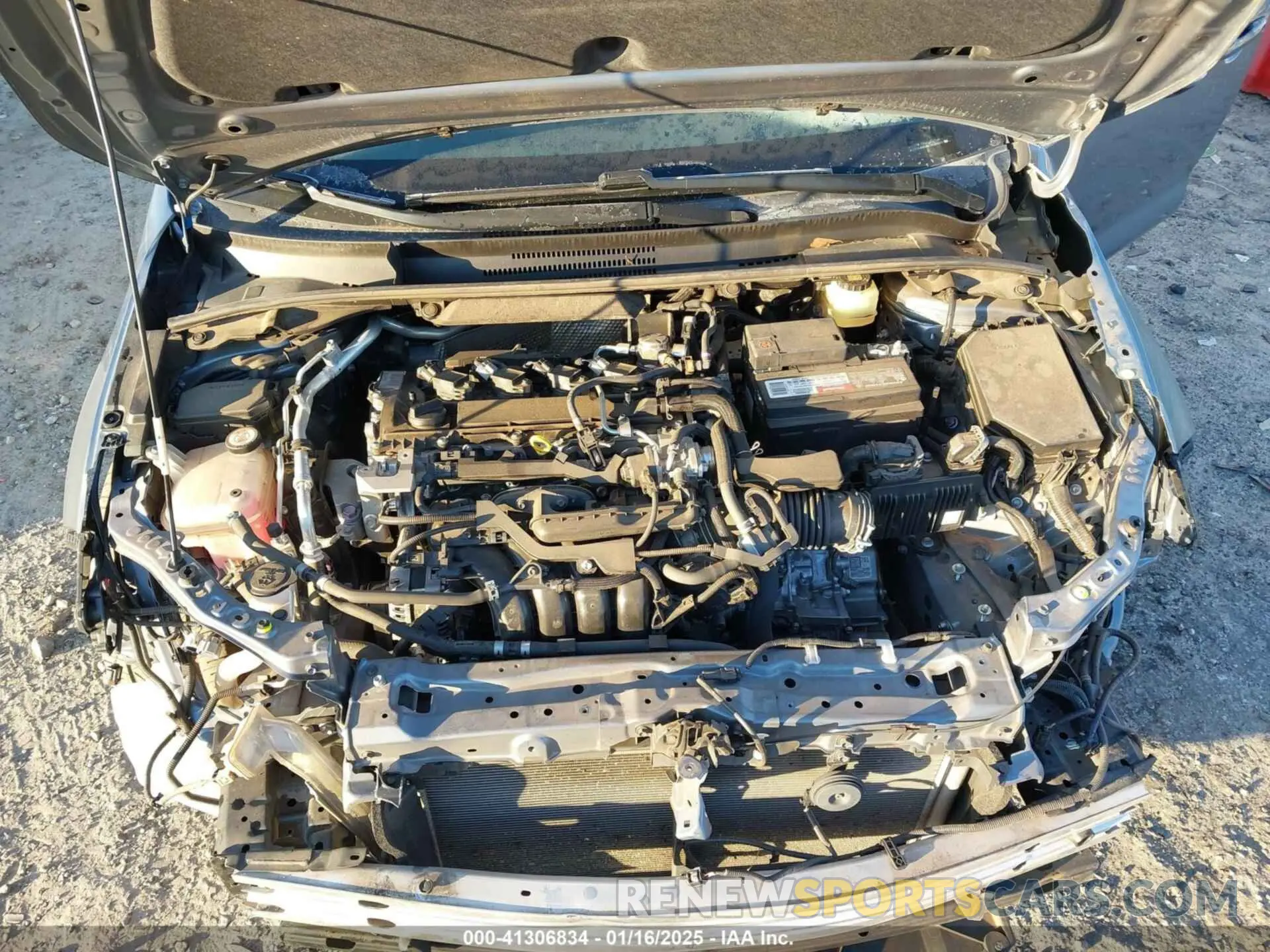 10 fotografías del automóvil dañado JTDT4RCE0LJ046133 TOYOTA COROLLA 2020