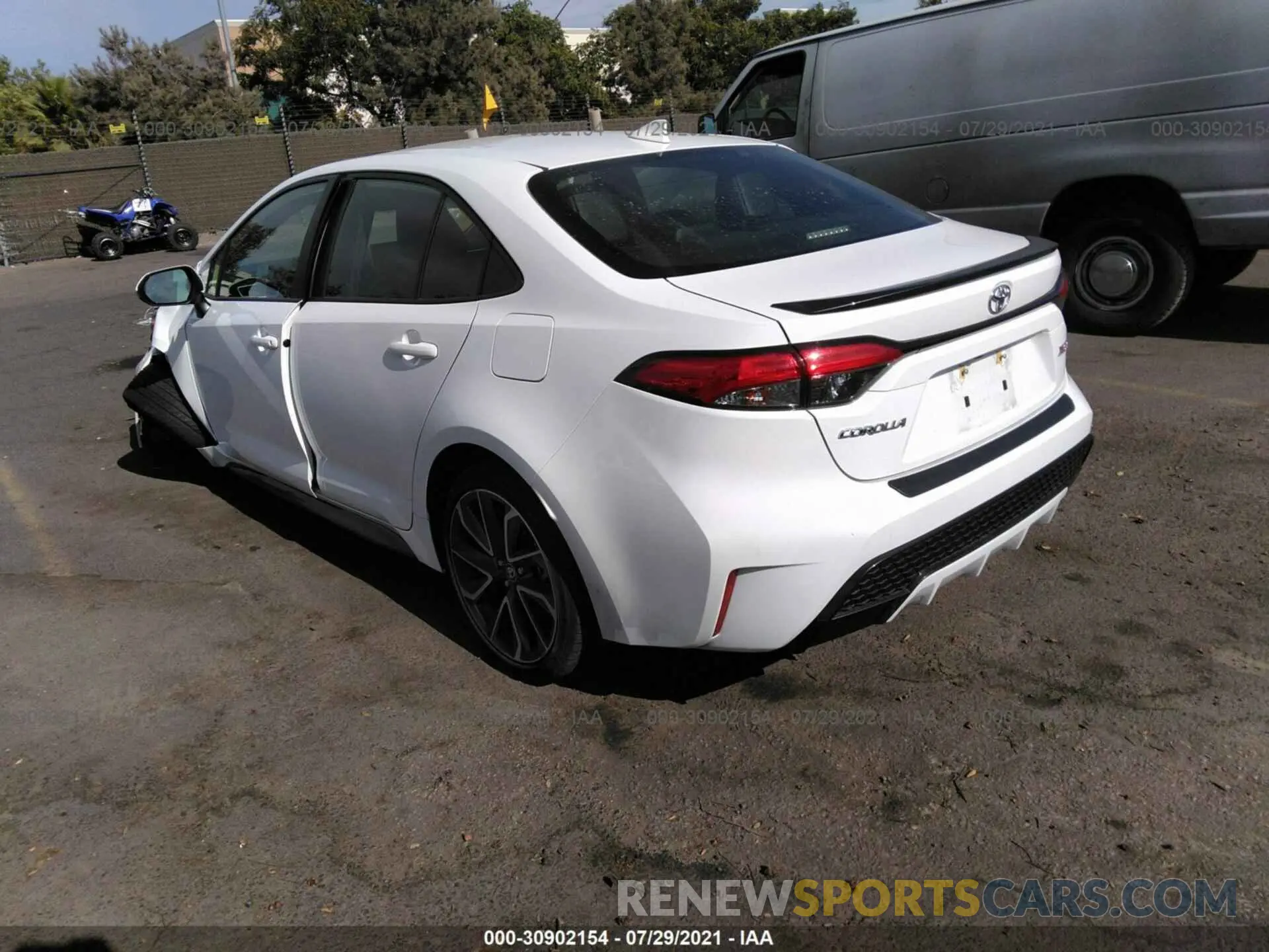 3 fotografías del automóvil dañado JTDT4RCE1LJ051583 TOYOTA COROLLA 2020