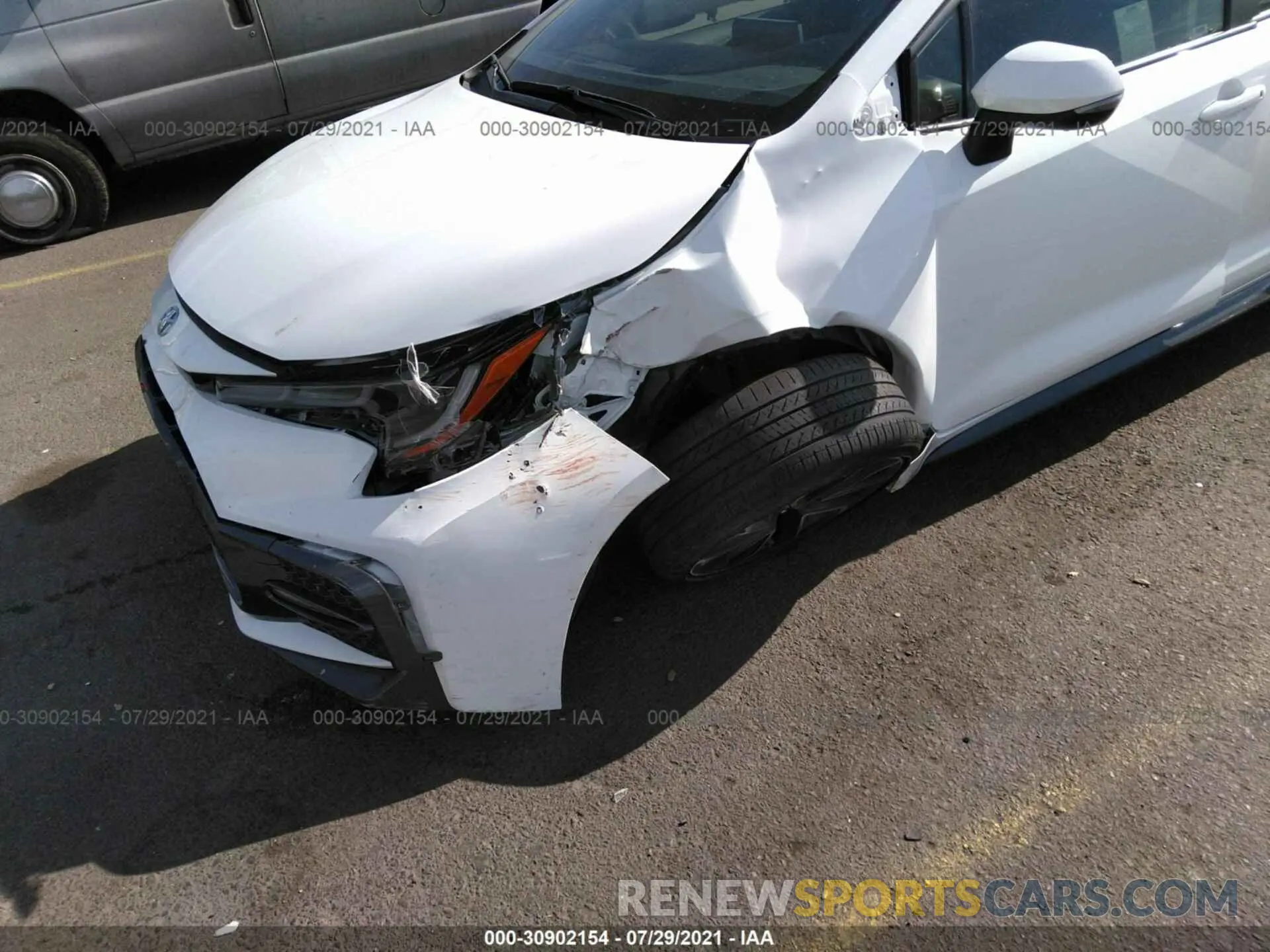 6 fotografías del automóvil dañado JTDT4RCE1LJ051583 TOYOTA COROLLA 2020