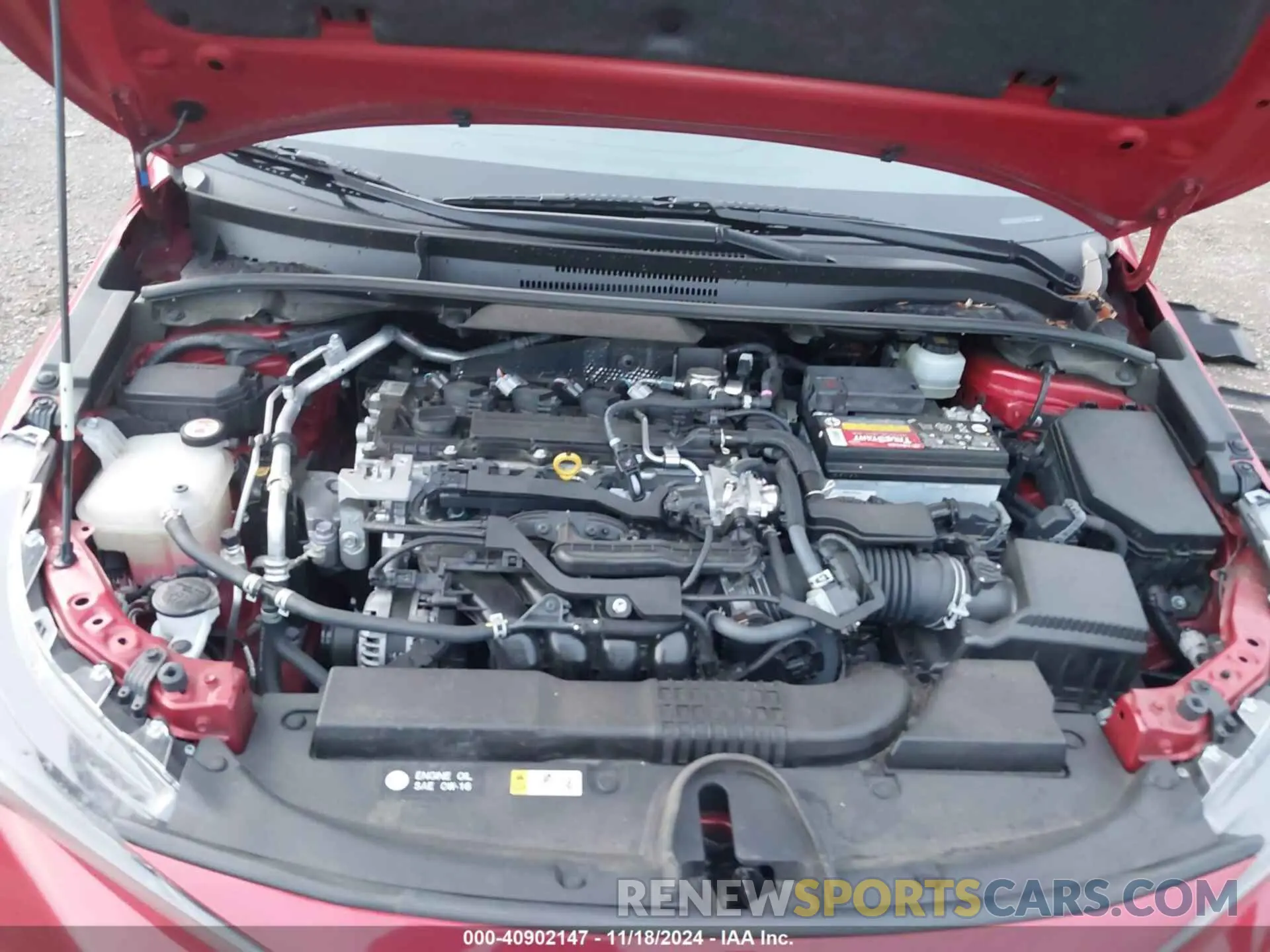 10 fotografías del automóvil dañado JTDT4RCE2LJ021850 TOYOTA COROLLA 2020