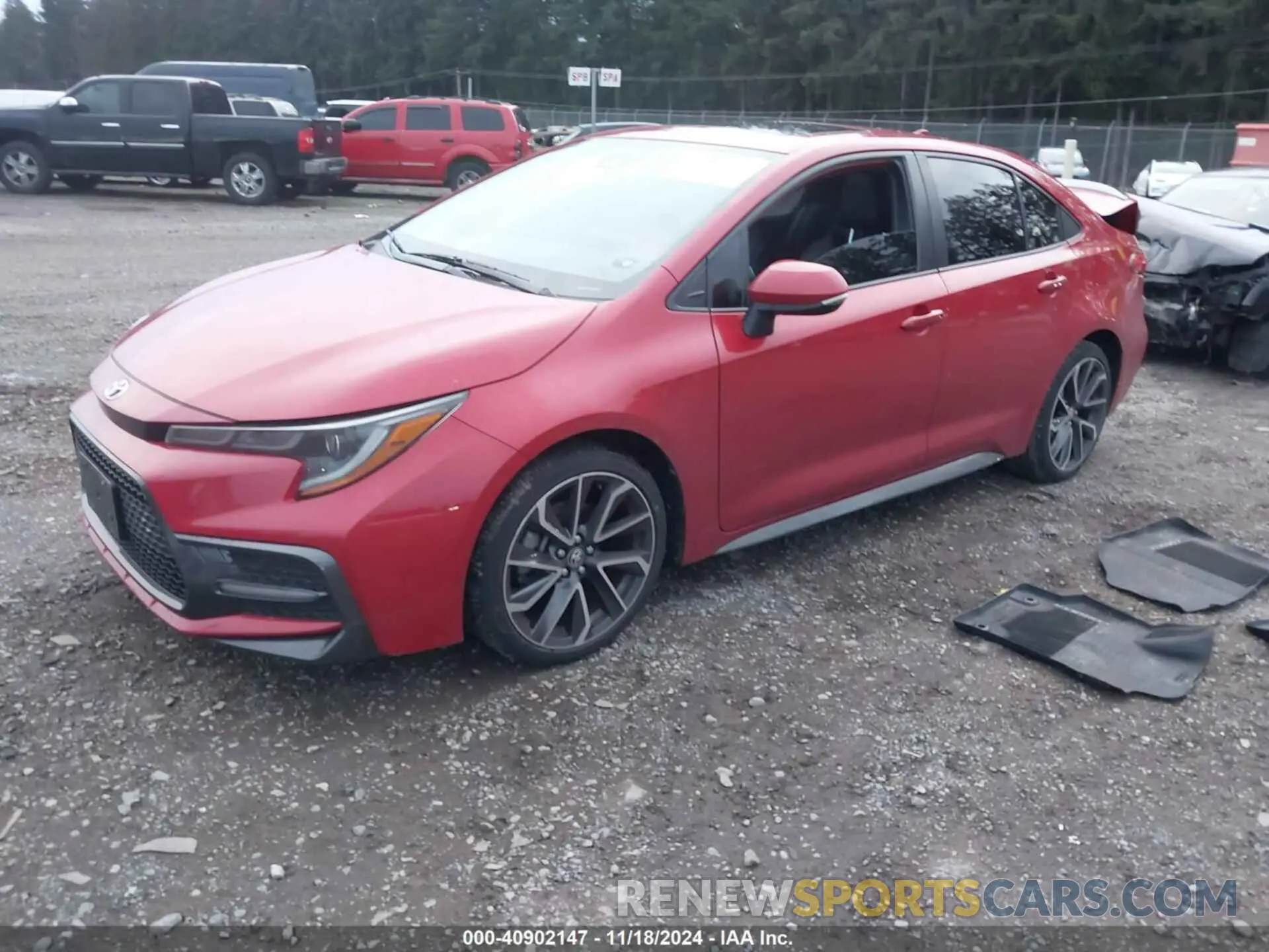 2 fotografías del automóvil dañado JTDT4RCE2LJ021850 TOYOTA COROLLA 2020