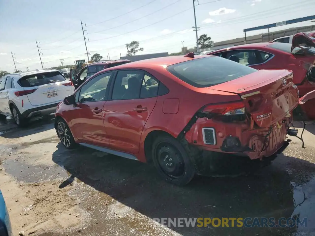 2 fotografías del automóvil dañado JTDT4RCE2LJ025865 TOYOTA COROLLA 2020