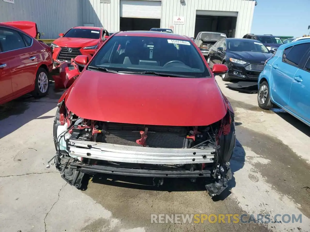 5 fotografías del automóvil dañado JTDT4RCE2LJ025865 TOYOTA COROLLA 2020