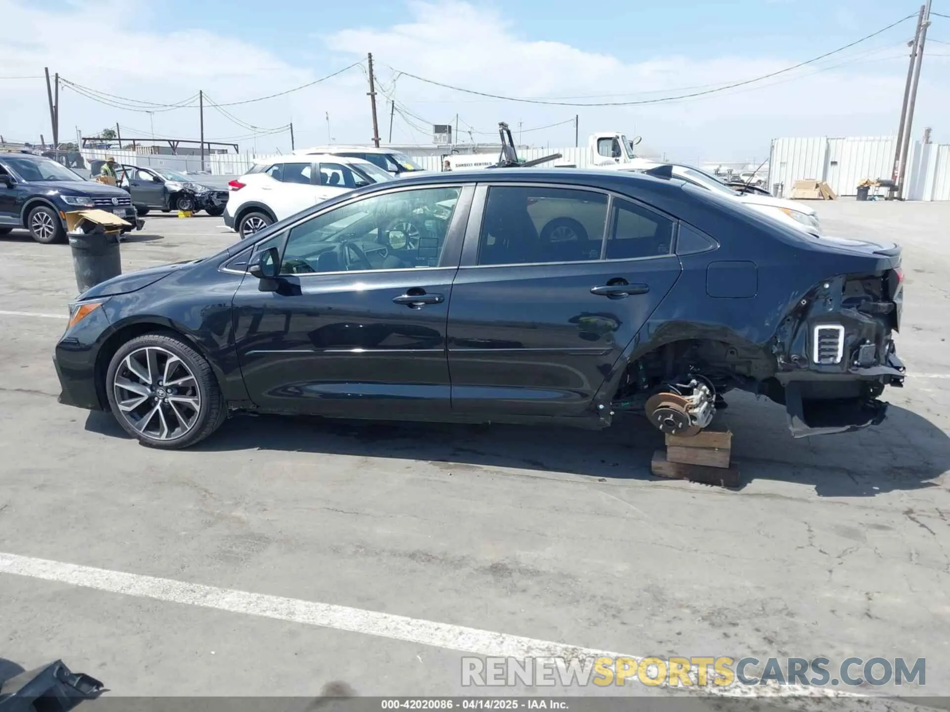 15 fotografías del automóvil dañado JTDT4RCE2LJ041435 TOYOTA COROLLA 2020
