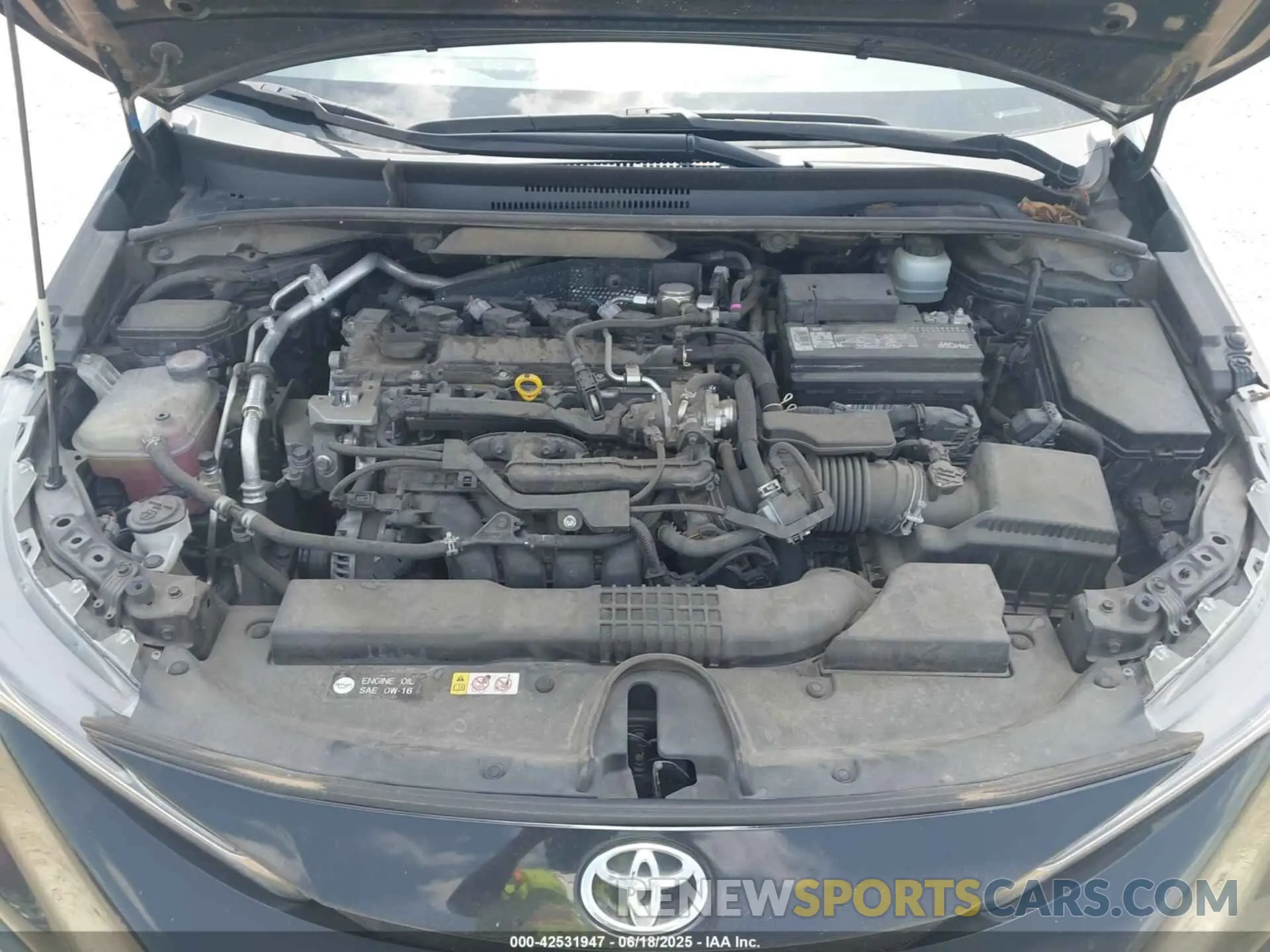 10 fotografías del automóvil dañado JTDT4RCE3LJ003227 TOYOTA COROLLA 2020
