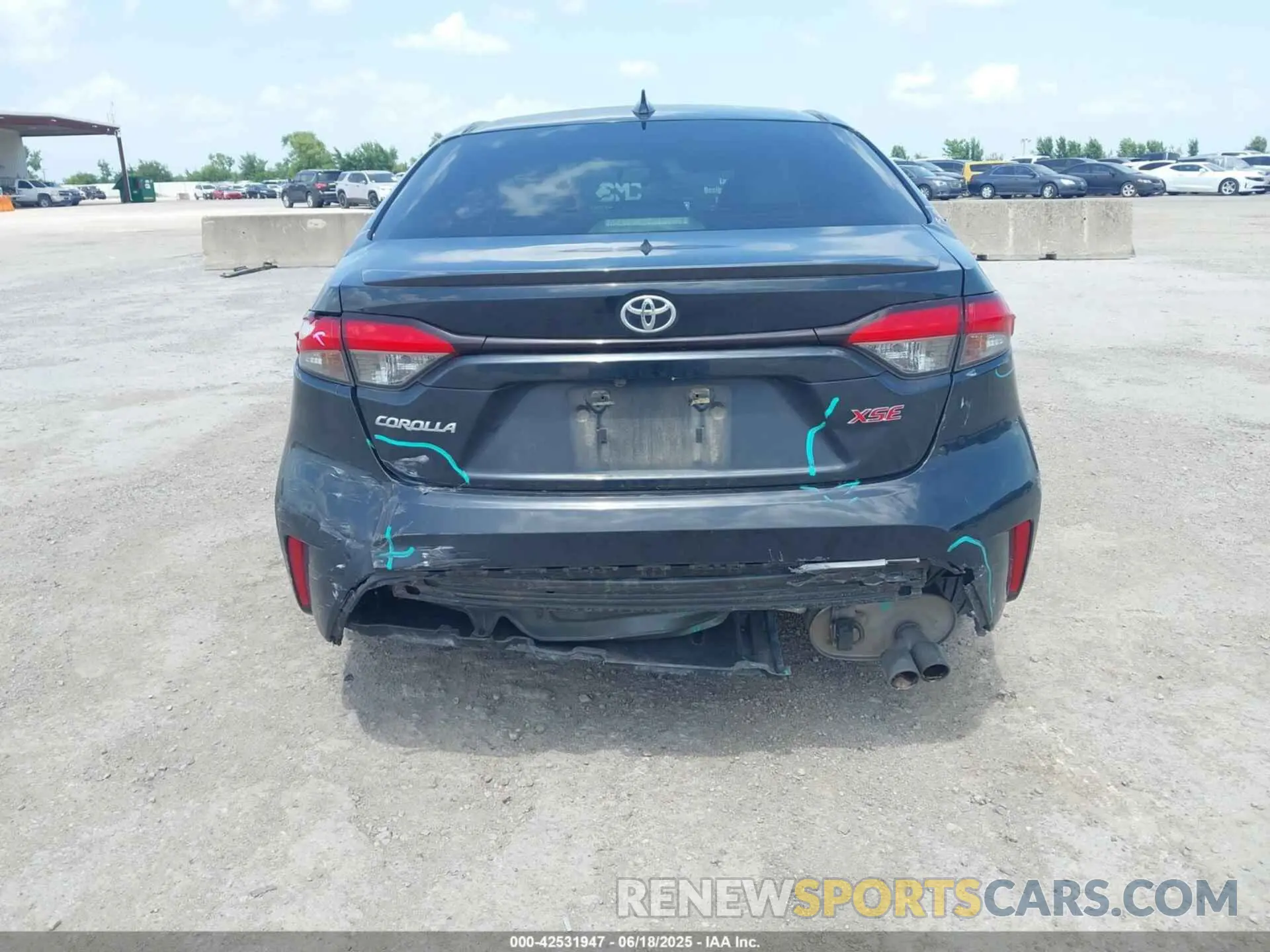 6 fotografías del automóvil dañado JTDT4RCE3LJ003227 TOYOTA COROLLA 2020