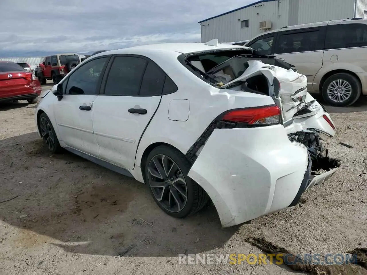 2 fotografías del automóvil dañado JTDT4RCE7LJ033587 TOYOTA COROLLA 2020