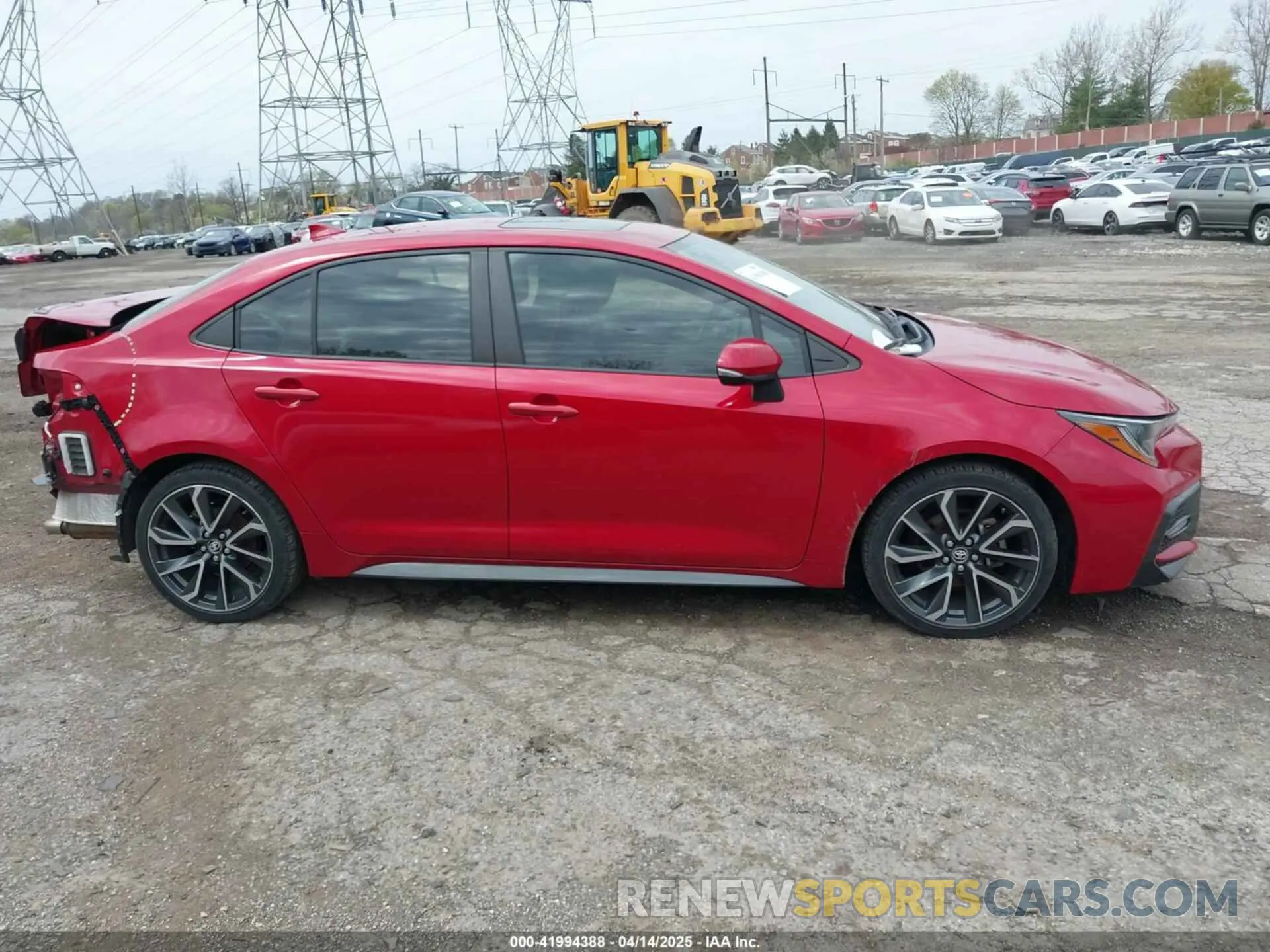 14 fotografías del automóvil dañado JTDT4RCE9LJ036653 TOYOTA COROLLA 2020