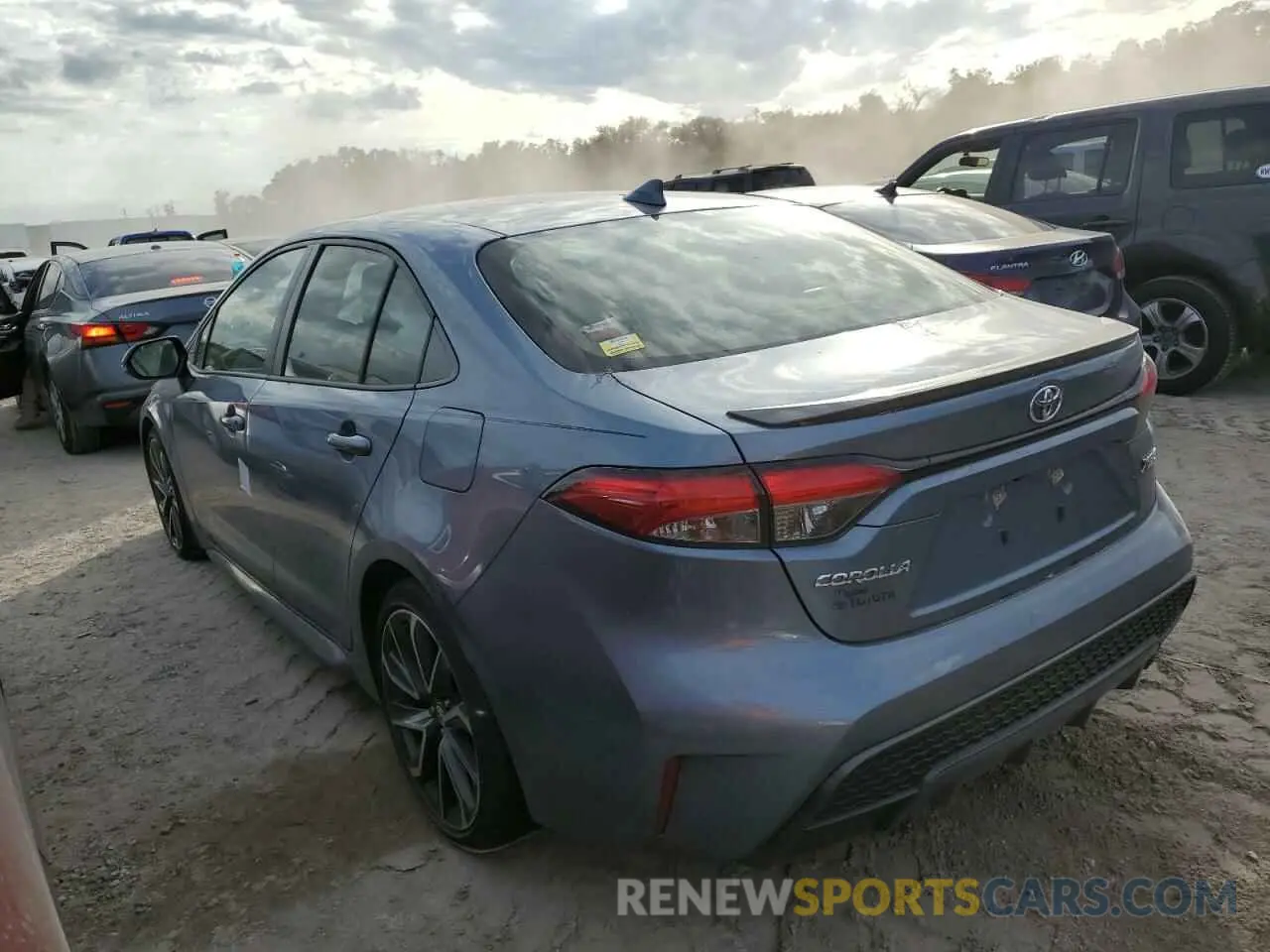 3 fotografías del automóvil dañado JTDT4RCEXLJ008036 TOYOTA COROLLA 2020