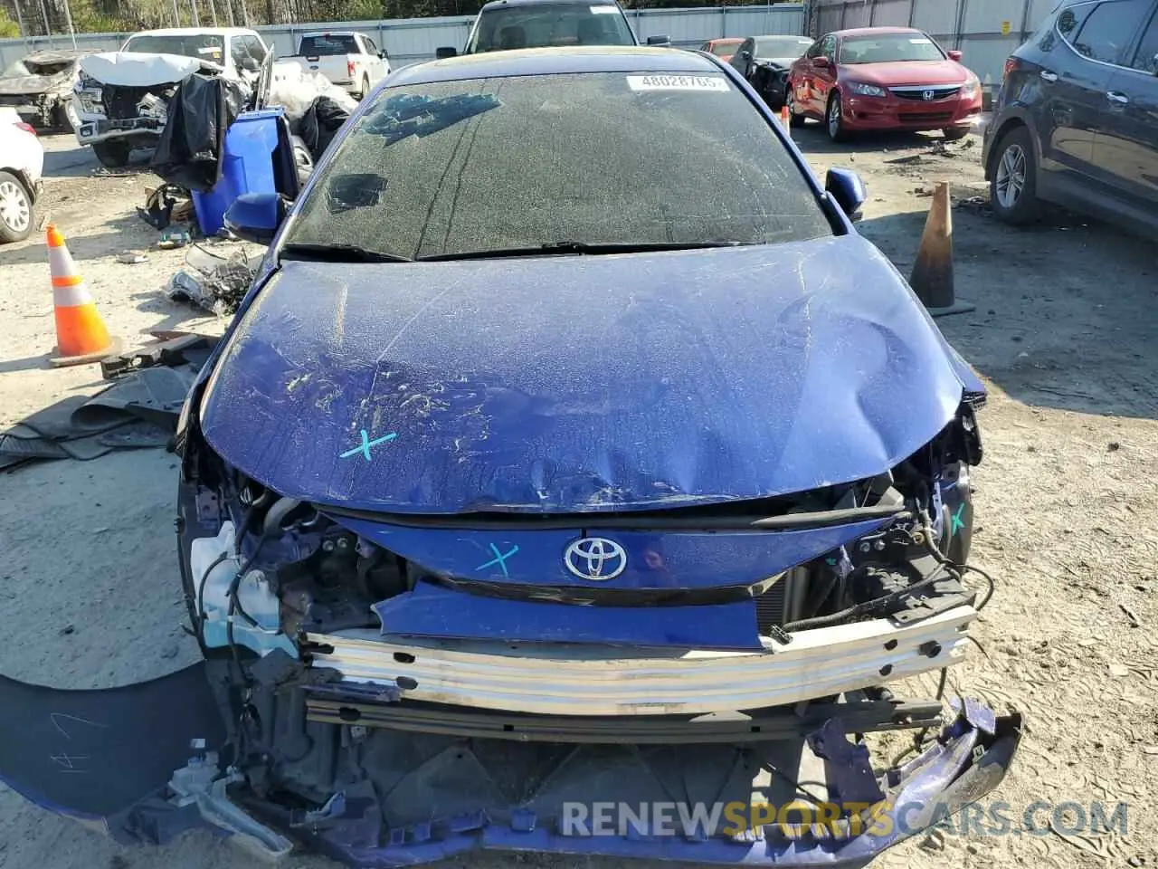 5 fotografías del automóvil dañado JTDT4RCEXLJ010529 TOYOTA COROLLA 2020