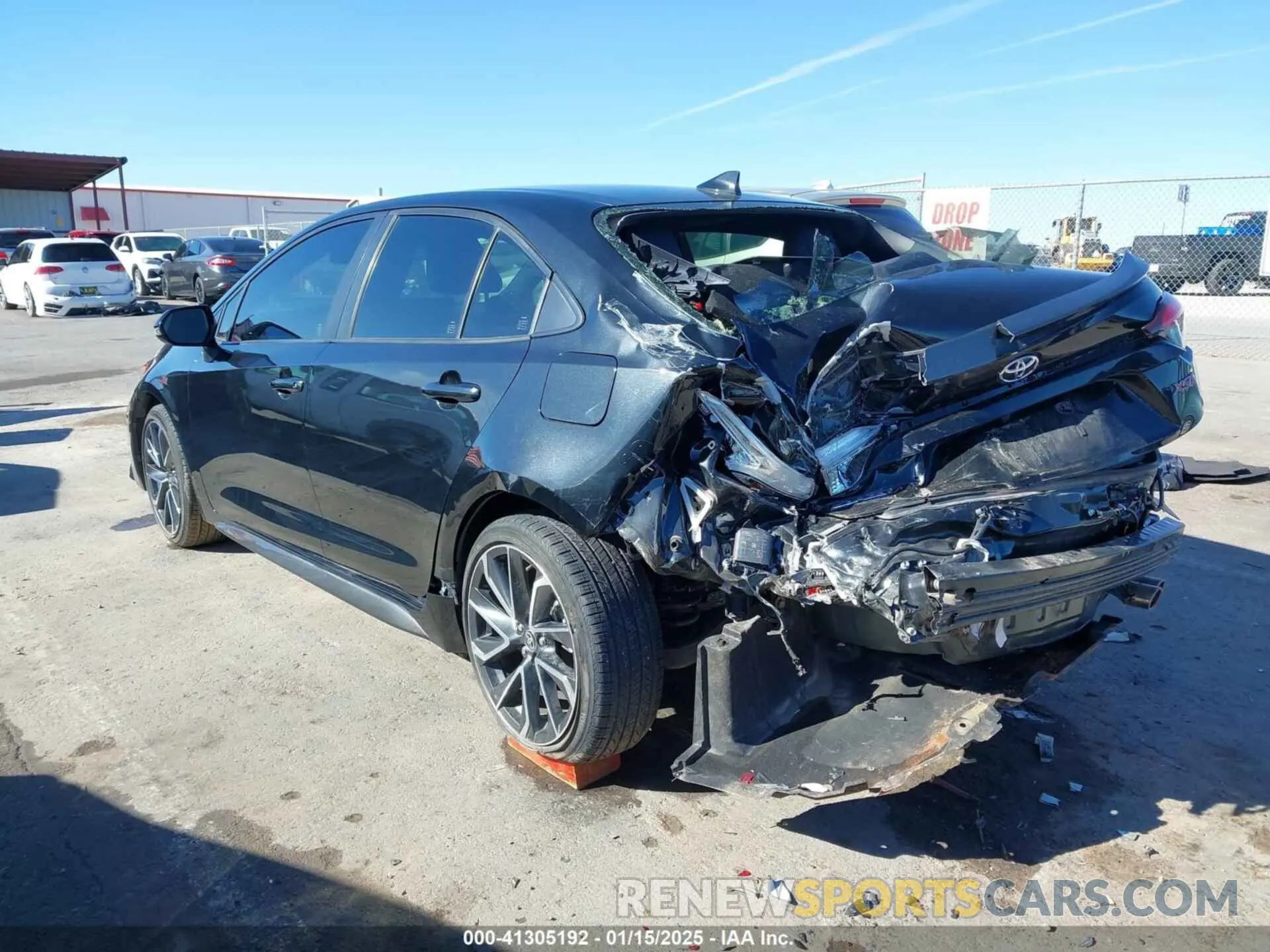 3 fotografías del automóvil dañado JTDT4RCEXLJ031641 TOYOTA COROLLA 2020