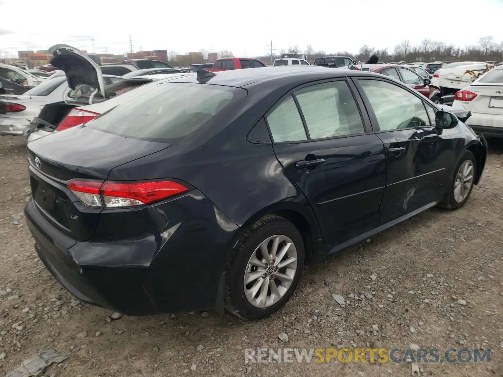 4 fotografías del automóvil dañado JTDVPRAE4LJ109320 TOYOTA COROLLA 2020