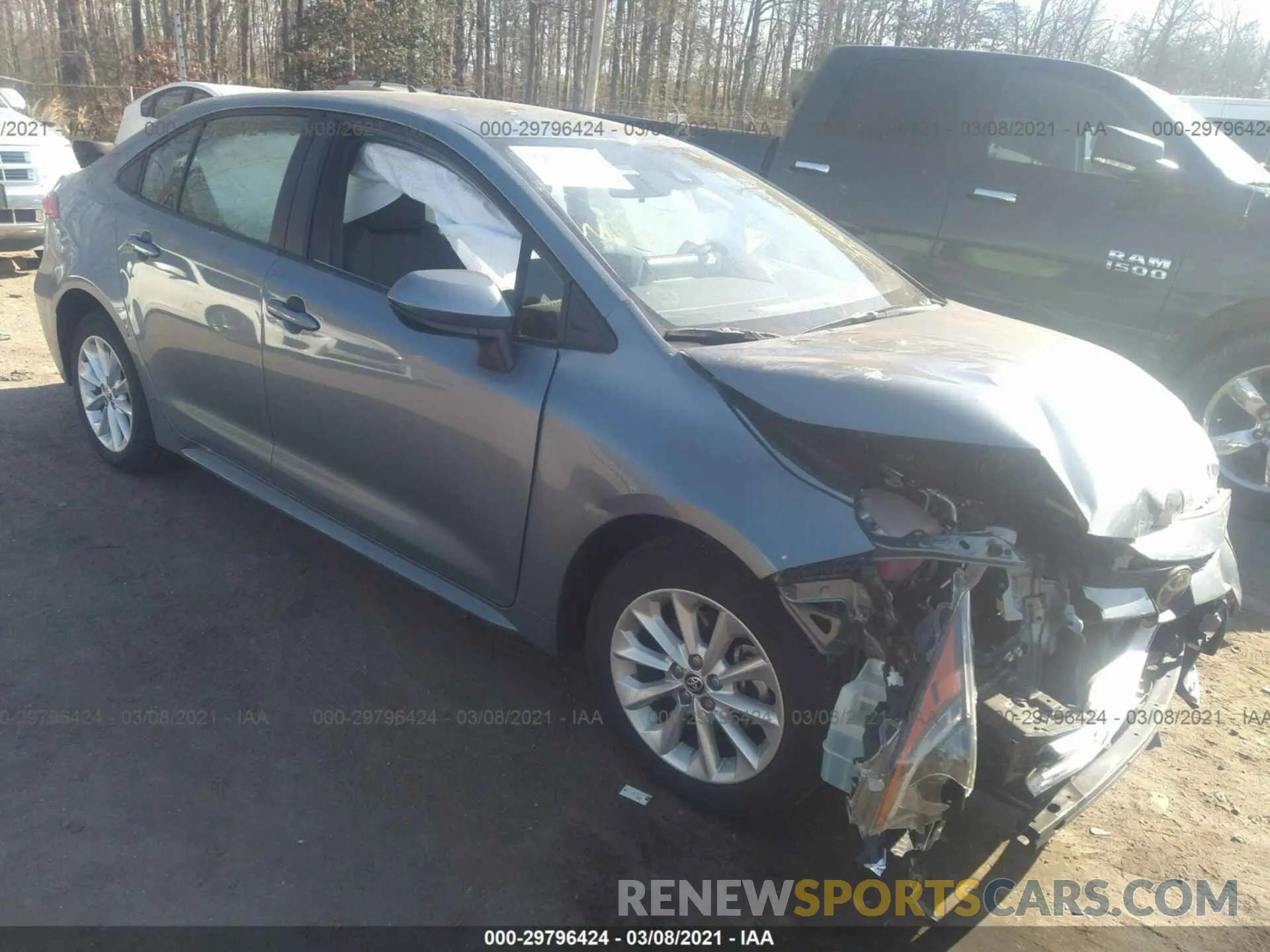 1 fotografías del automóvil dañado JTDVPRAE6LJ097137 TOYOTA COROLLA 2020